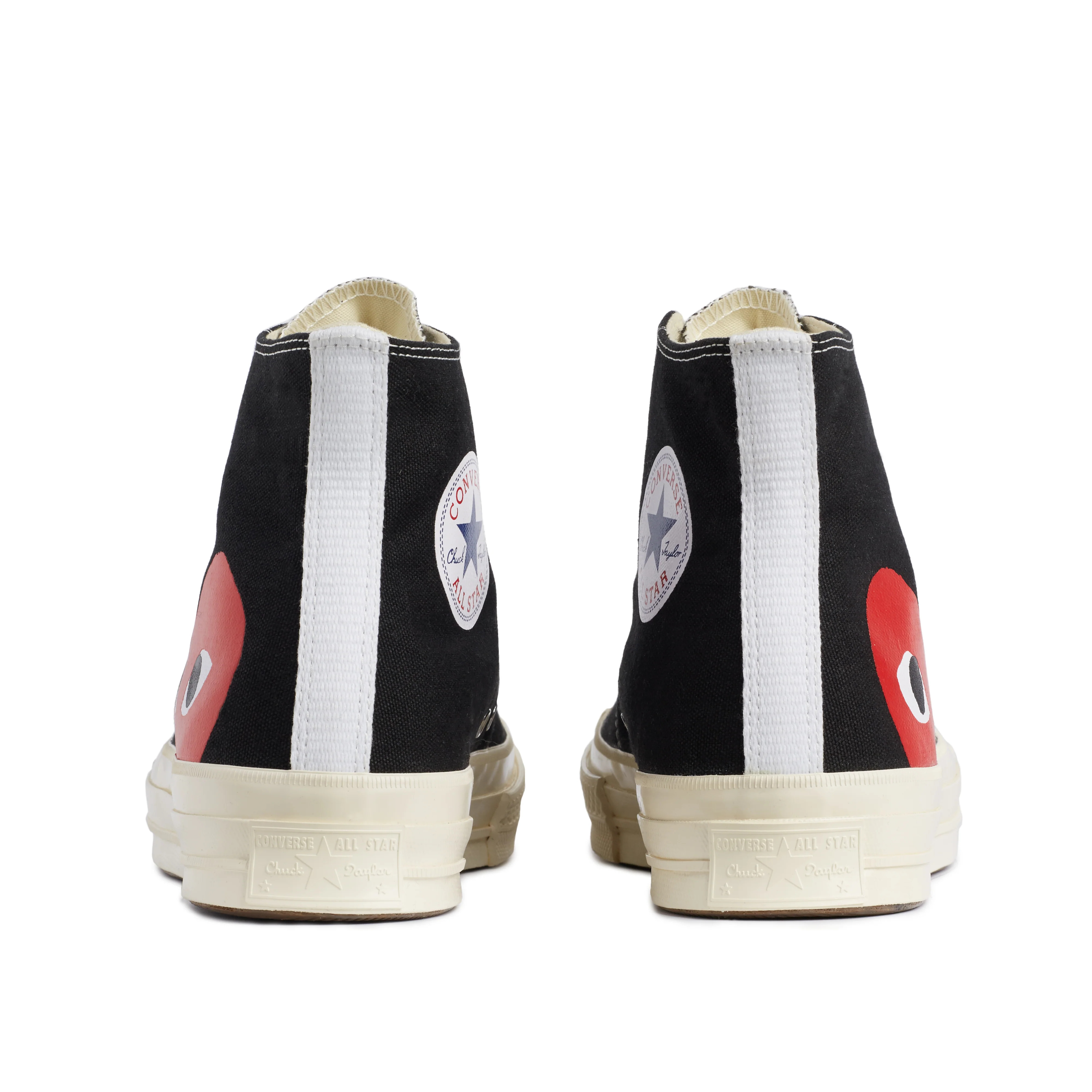 black high-top heel view