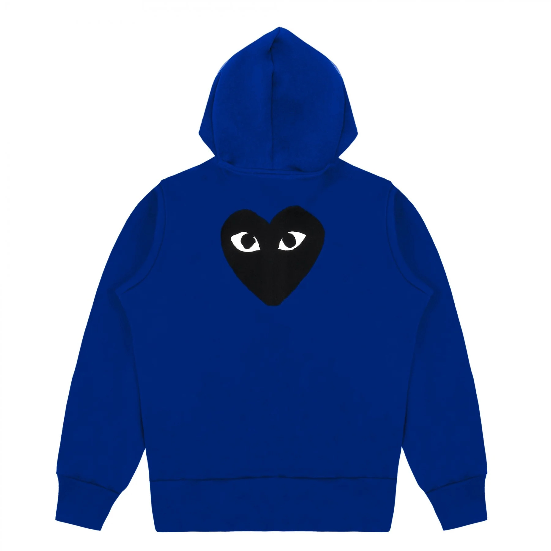 navy hoodie detail