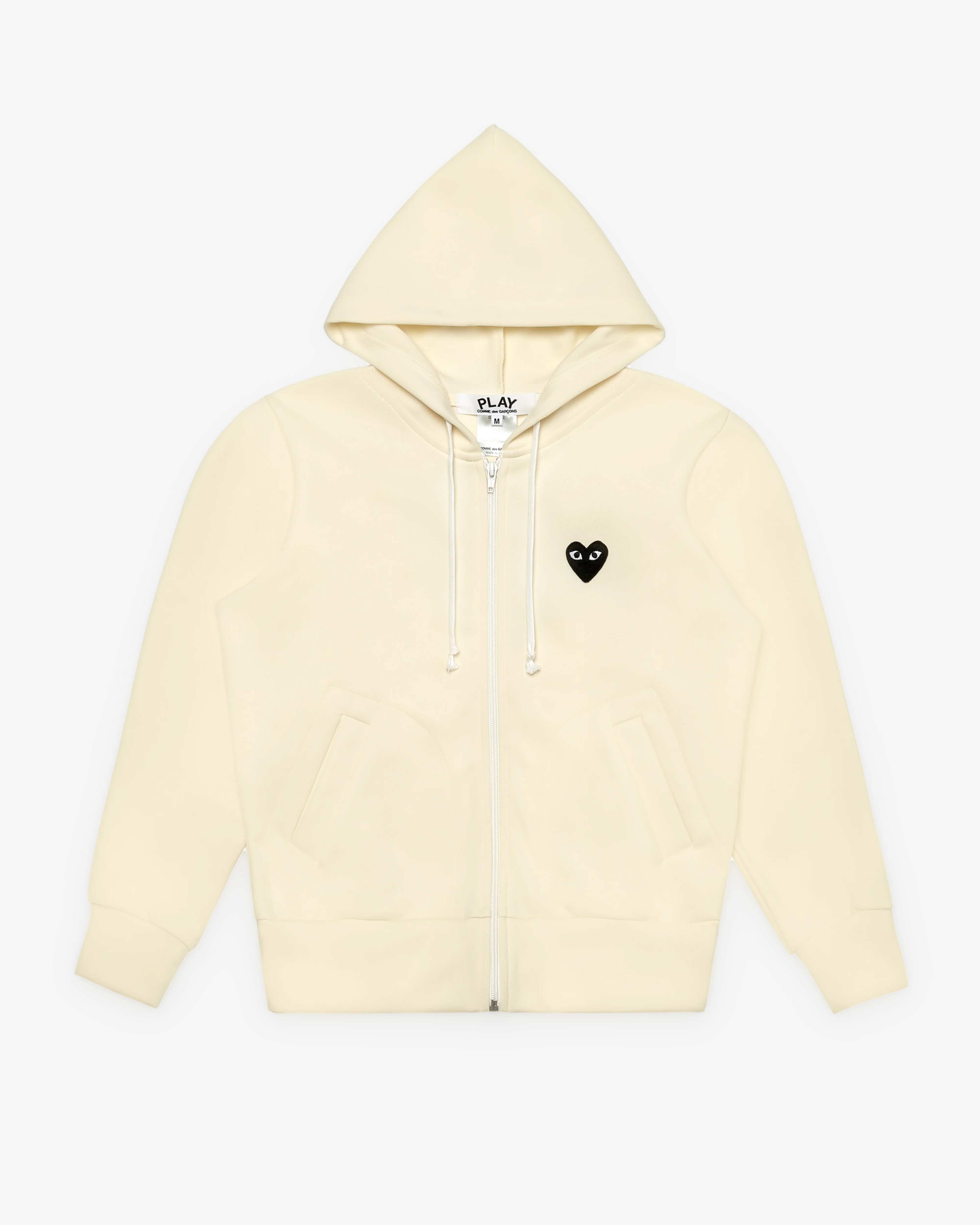 ivory big-heart hoodie