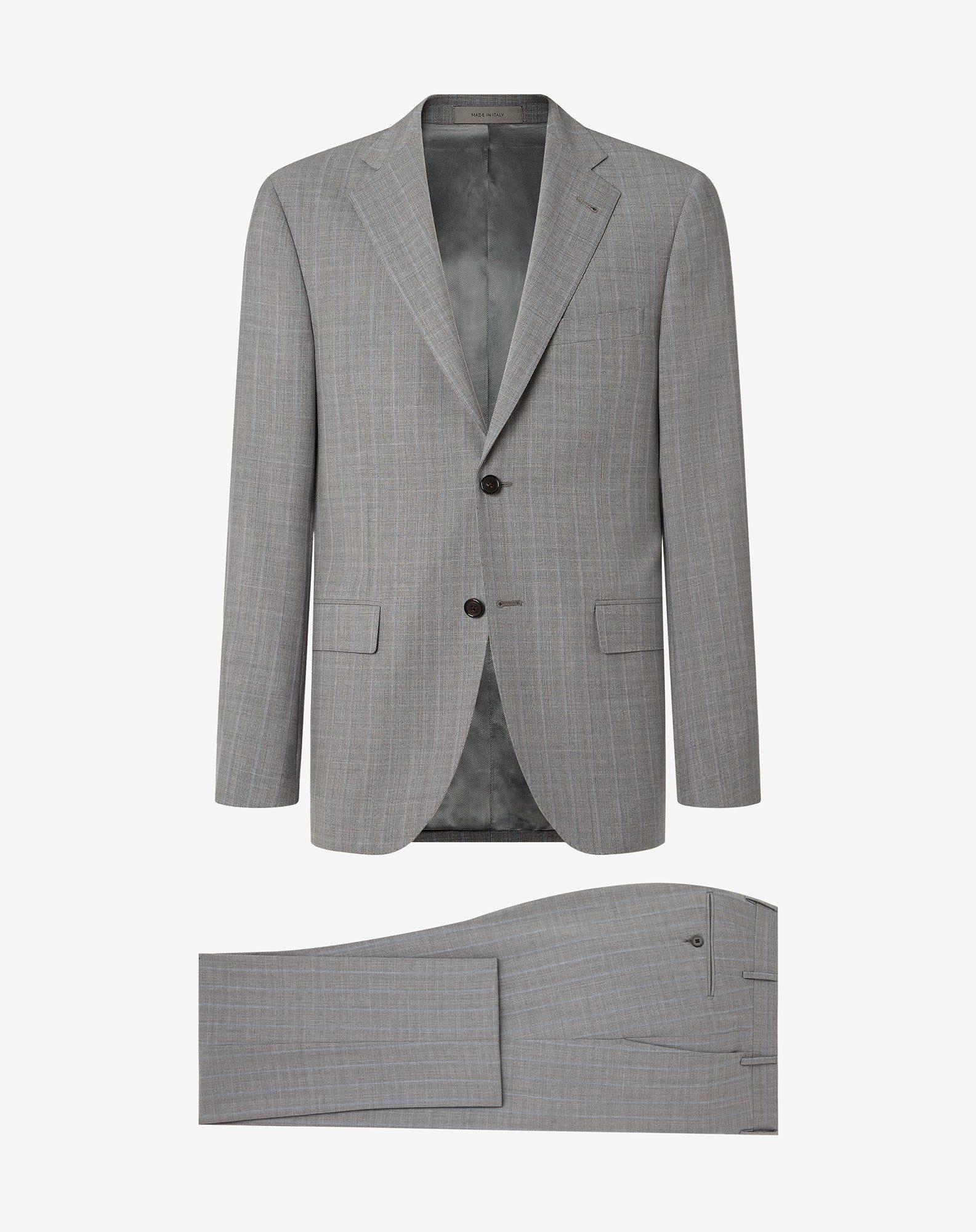 Natural-Stretch Wool Suit