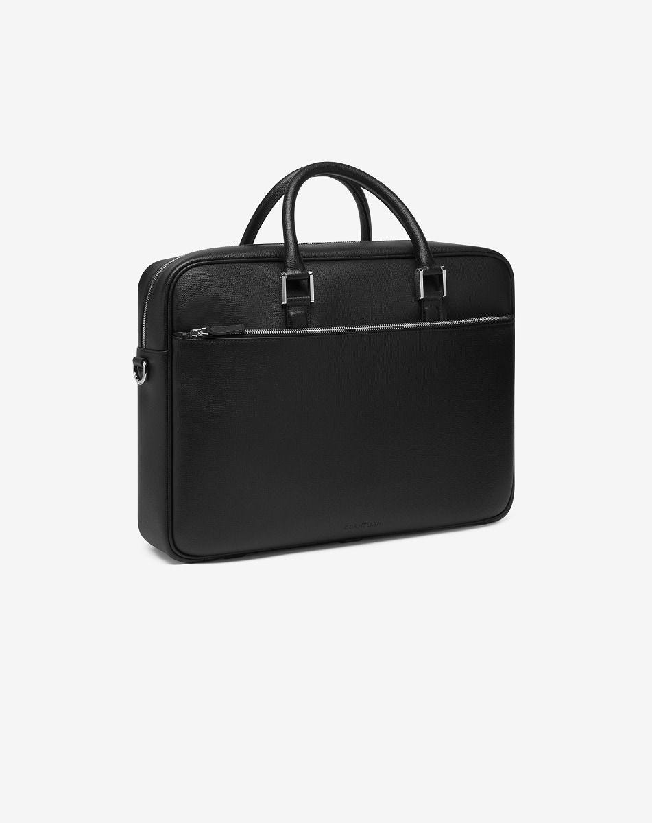 Textured Leather Overnight Bag official gallery view 2