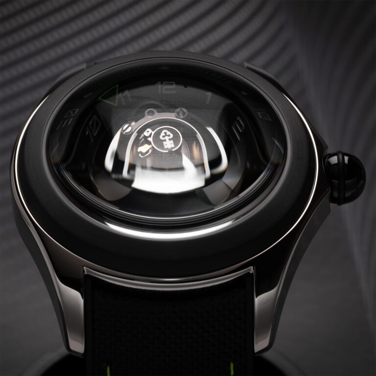 Central Tourbillon edition under the magnifying crystal