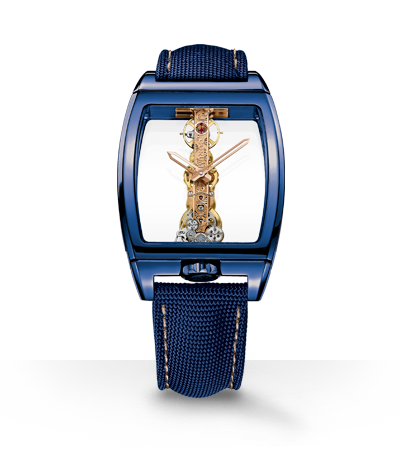 Blue titanium Golden Bridge reference from the current family