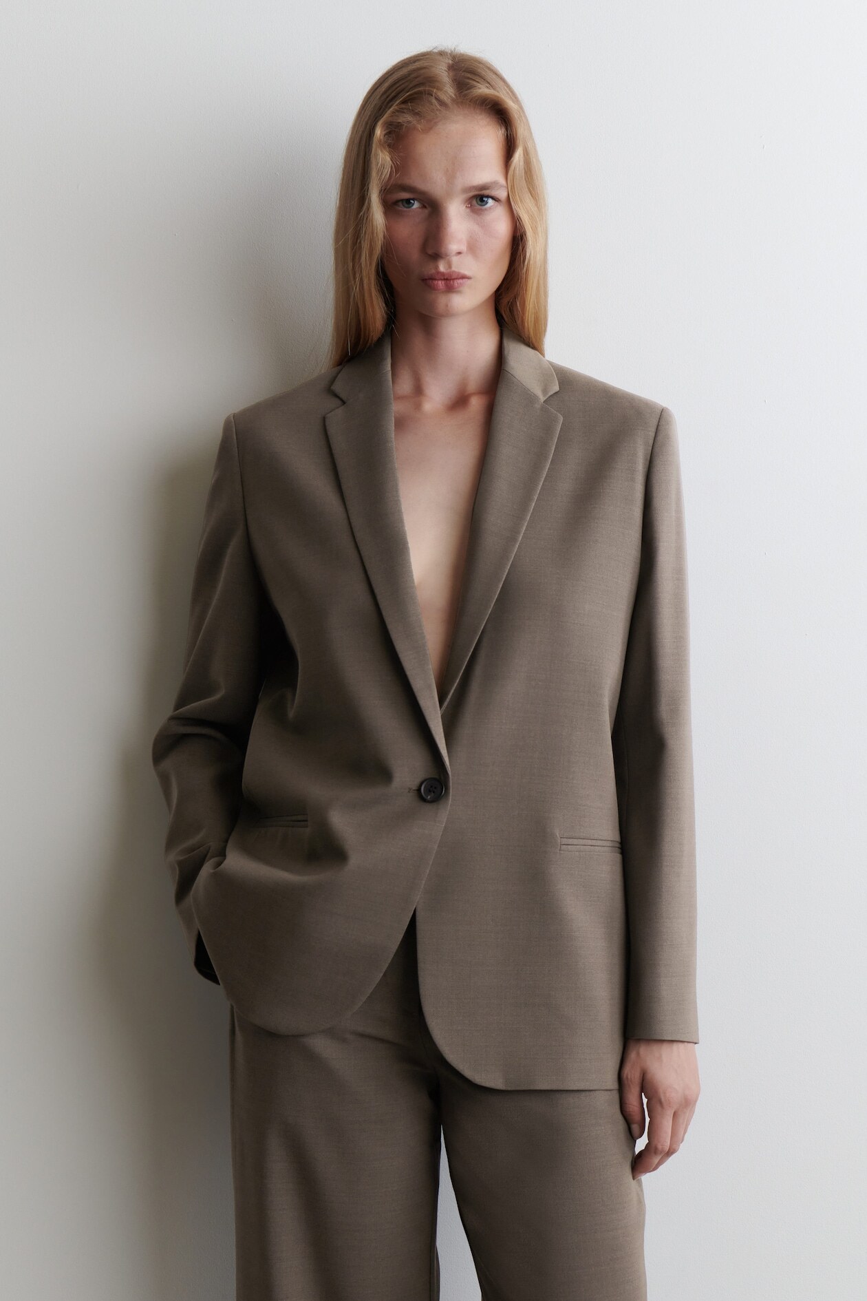 Wool-Blend Blazer