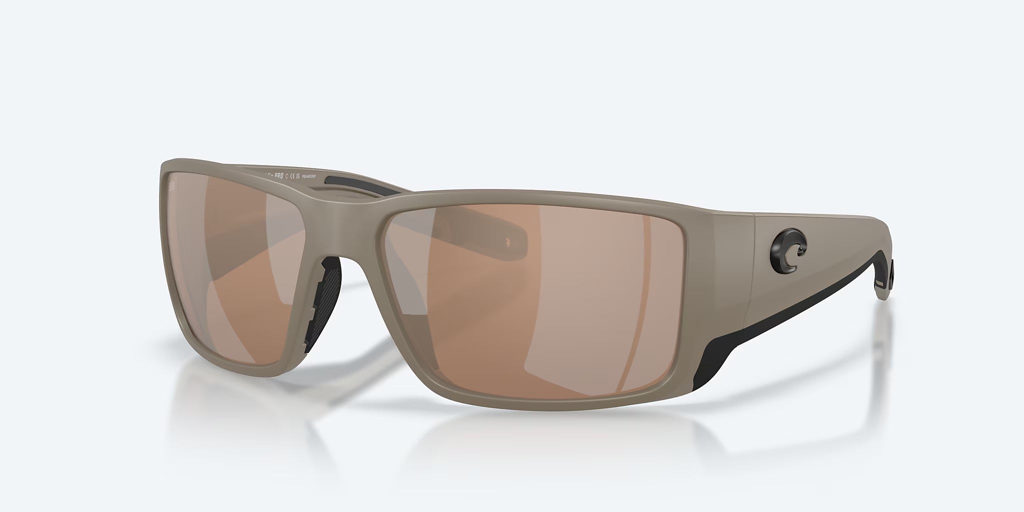 Costa Del Mar Blackfin Pro Green Mirror Rectangular Men's Sunglasses ...
