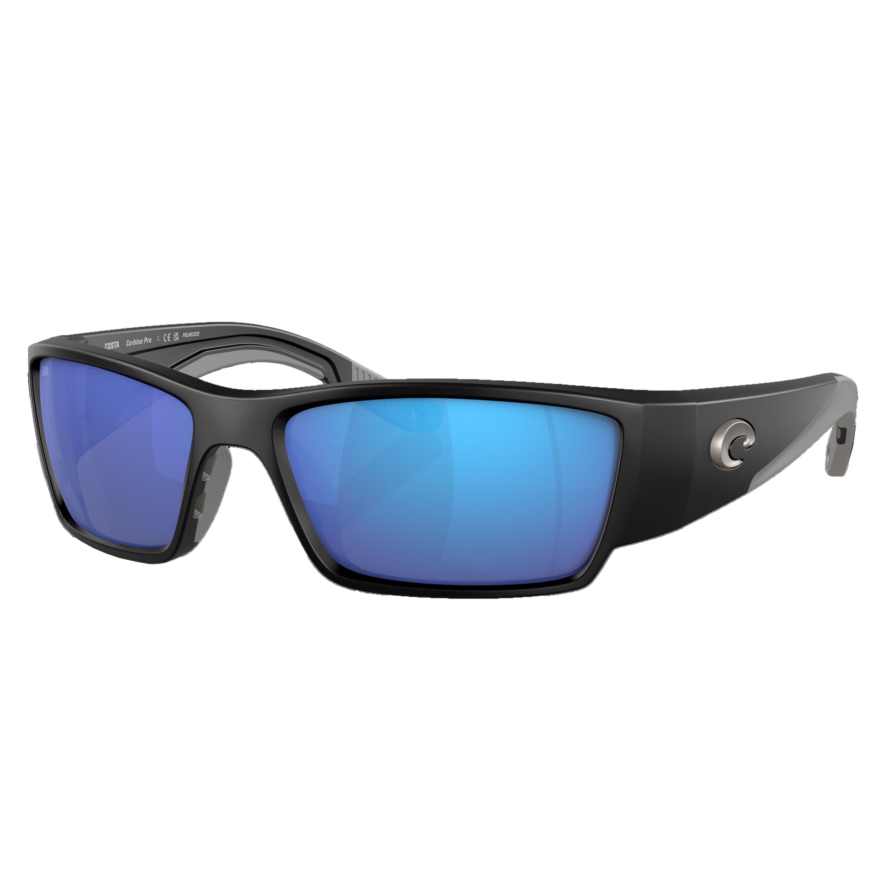 Costa Del Mar Corbina Pro Blue Mirror Polarized Glass Wrap Men's ...
