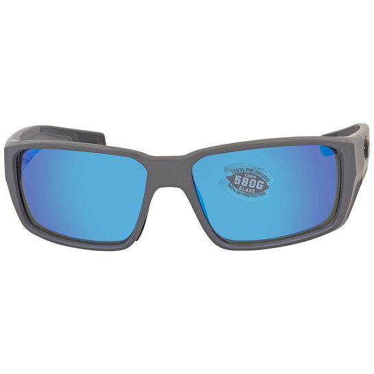 Costa Del Mar Fantail Pro Blue Mirror Polarized Glass Men's Sunglasses ...