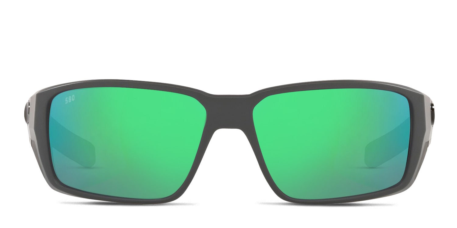 Costa Del Mar 6S9079 Fantail Pro gray frame with green mirrored 580g ...