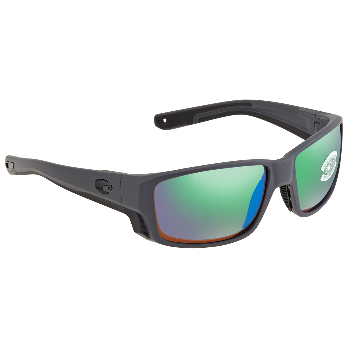 Costa Del Mar Tuna Alley Pro Green Mirror Polarized Glass Rectangular ...