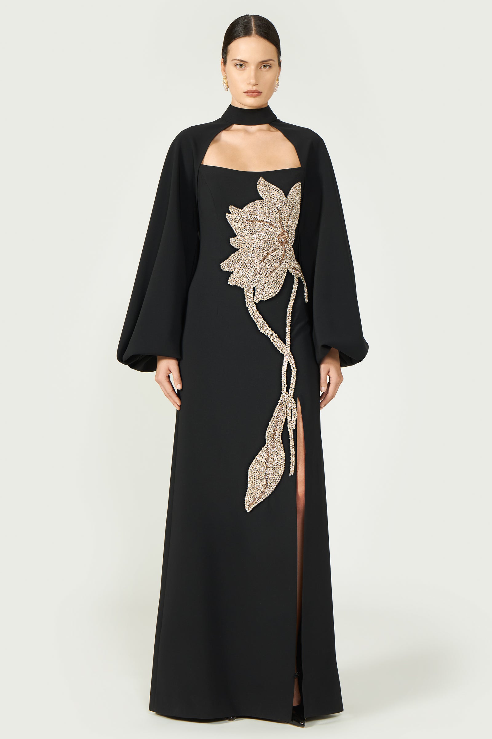 fabric and embellishment detail