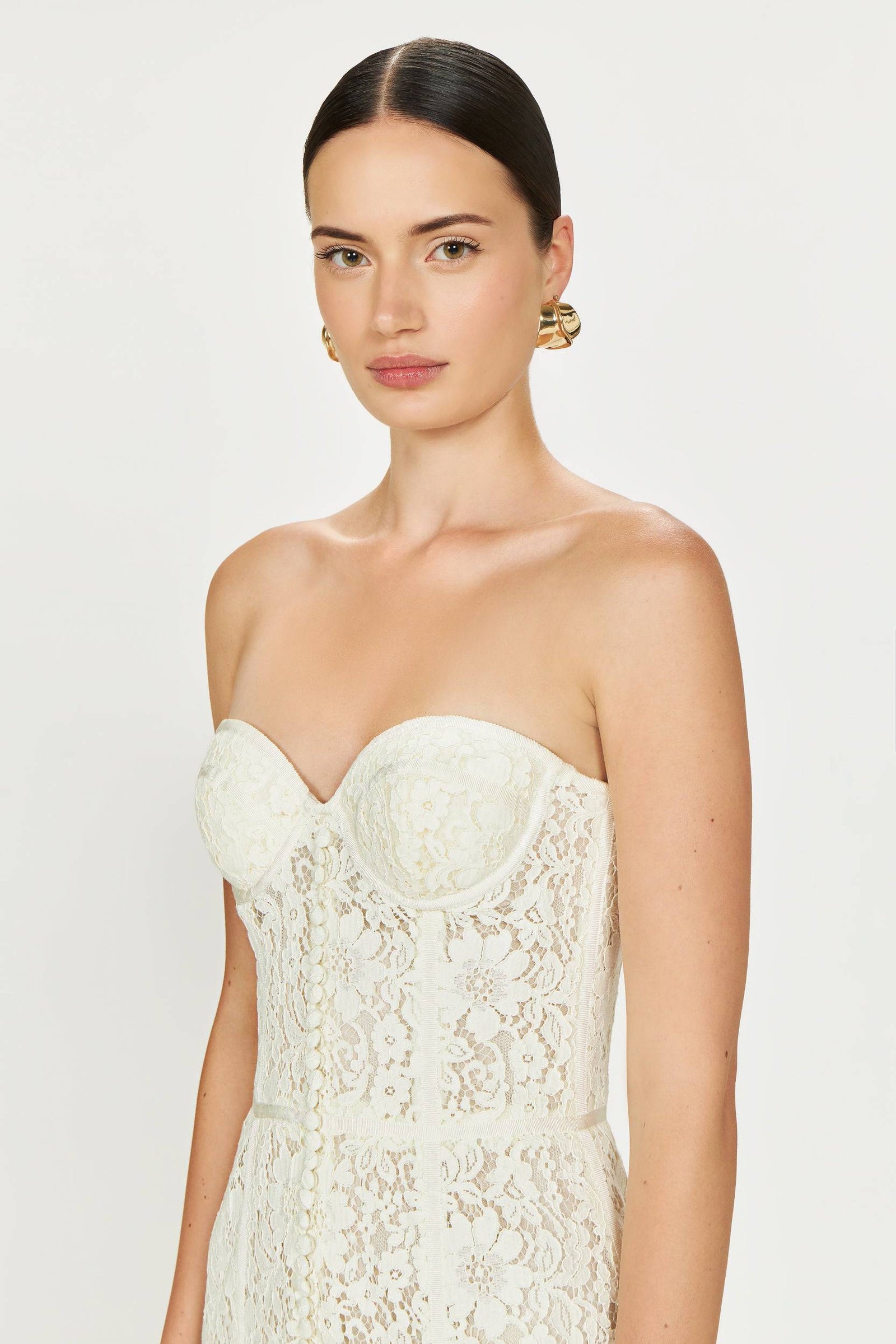fabric and embellishment detail