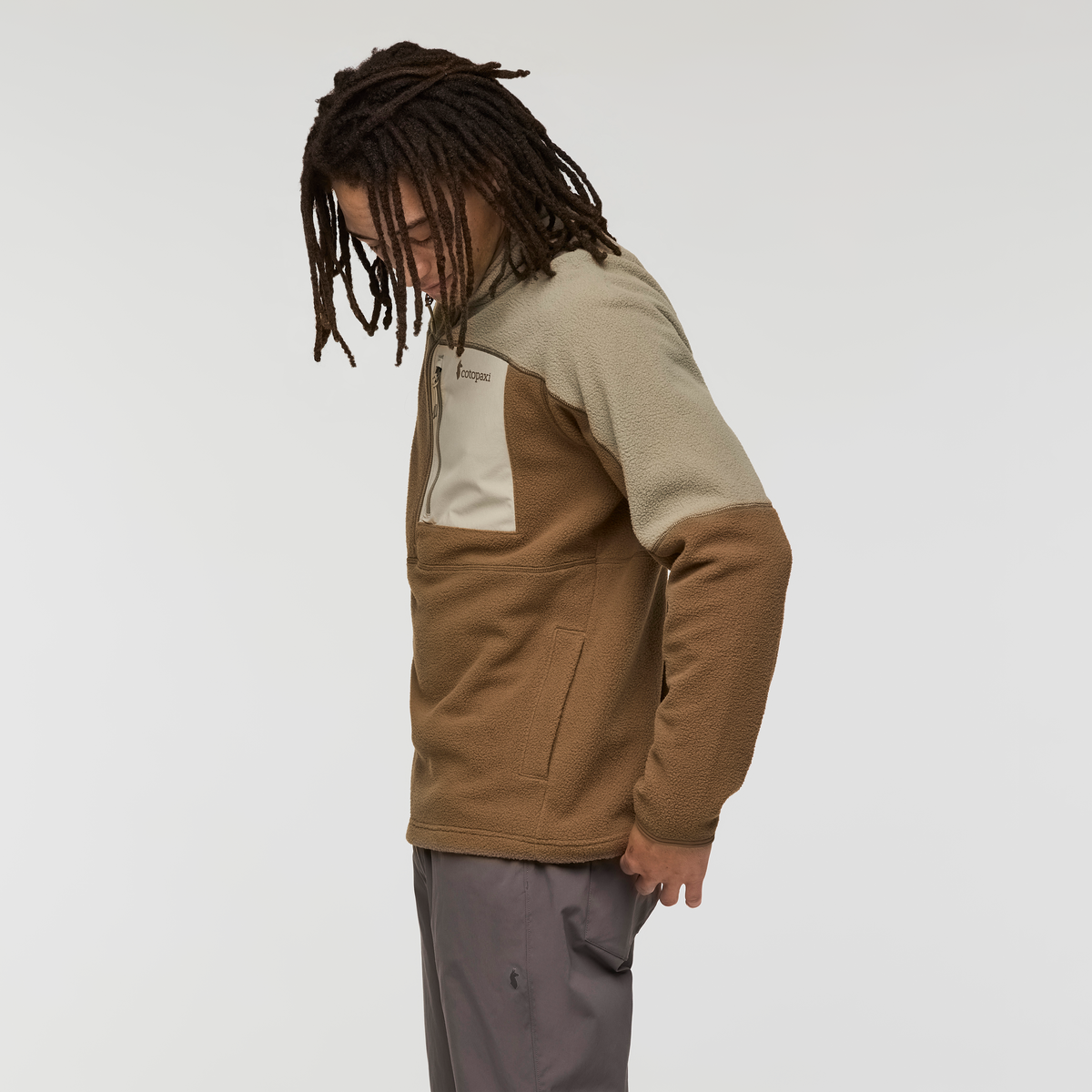 Abrazo Fleece Half-Zip Jacket - Men's — angle/detail view