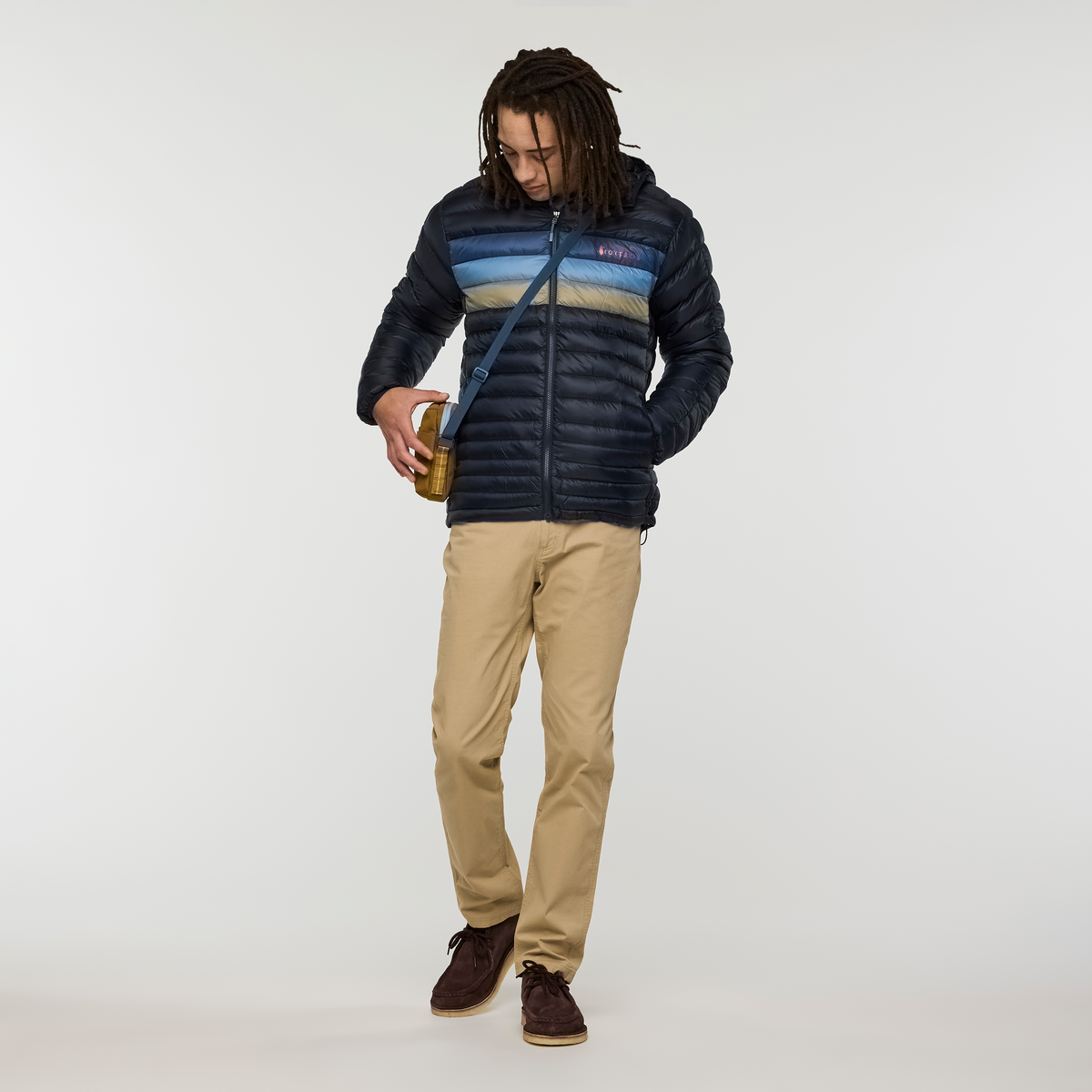 Fuego Down Hooded Jacket - Men's — reverse or alternate view