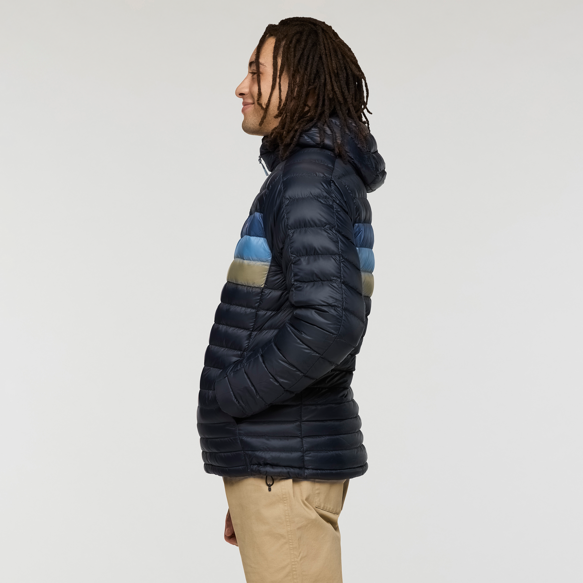 Fuego Down Hooded Jacket - Men's — angle/detail view
