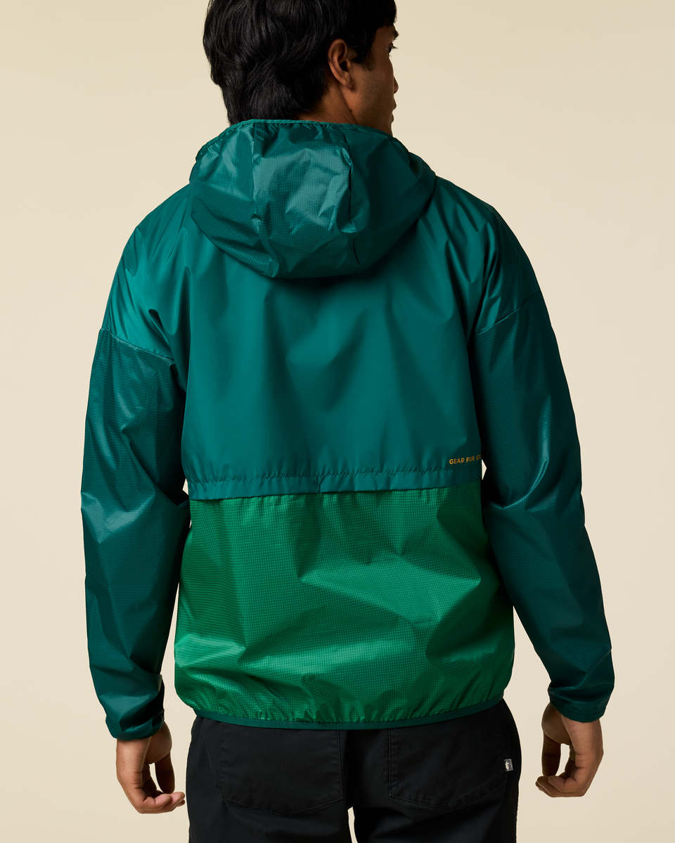 Teca Half-Zip Windbreaker - Men's — angle/detail view