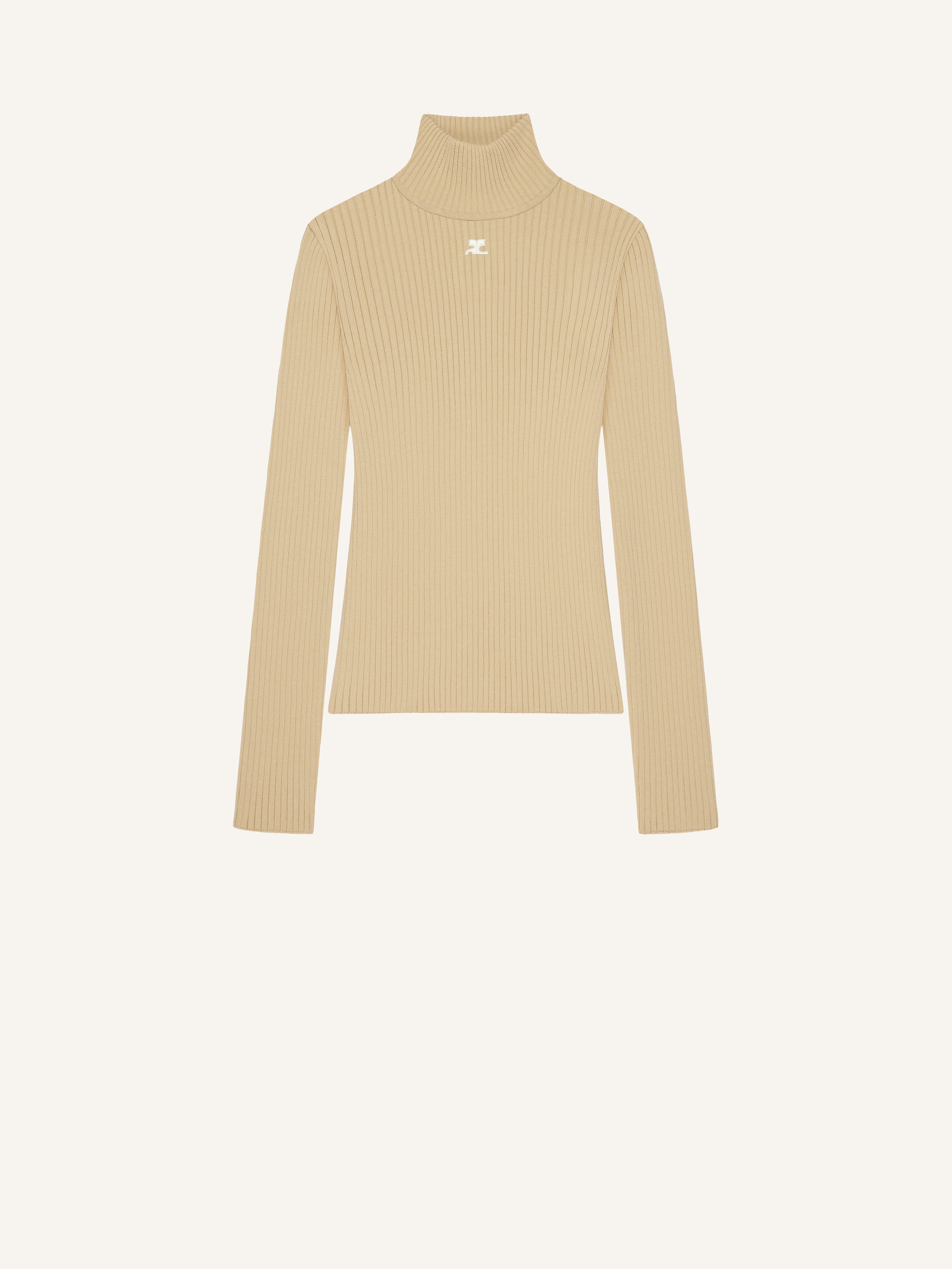 Reedition Rib Knit Mockneck Sweater