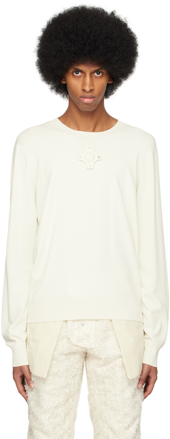Off-White Eyelet Sweater