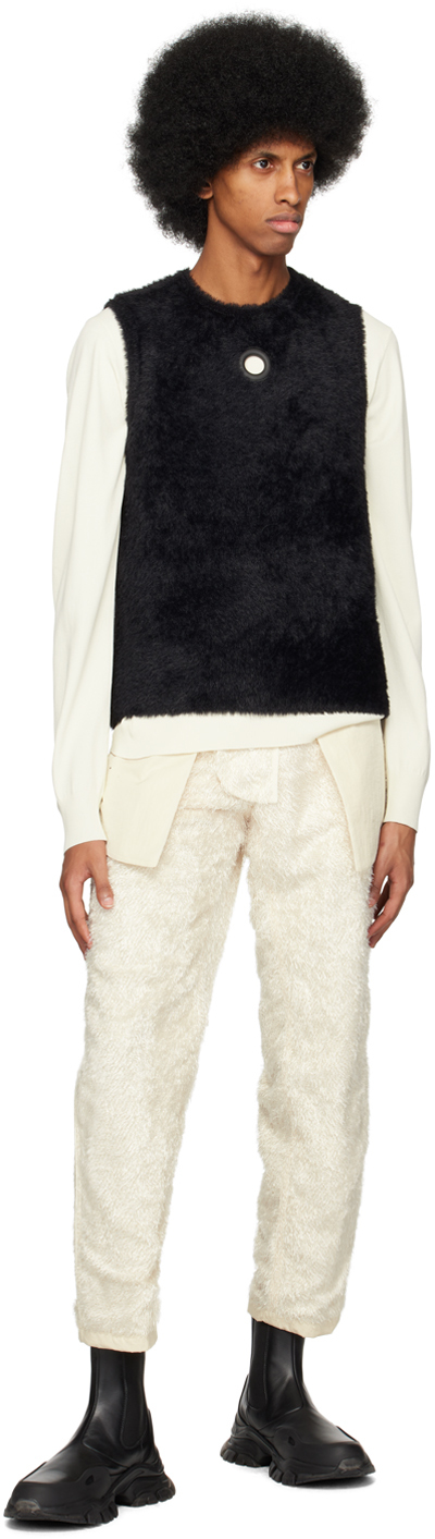 off-white eyelet sweater styled