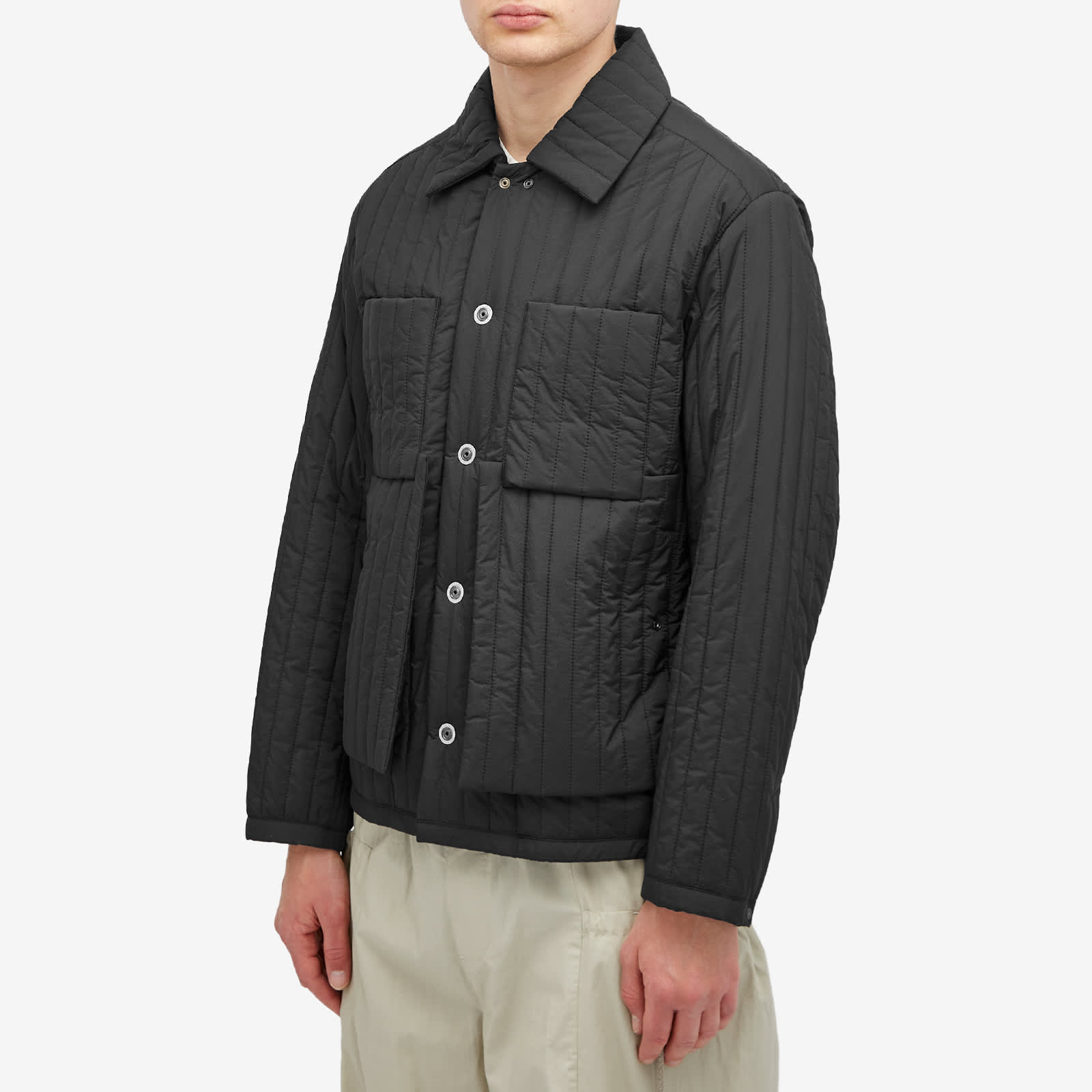 black worker jacket front