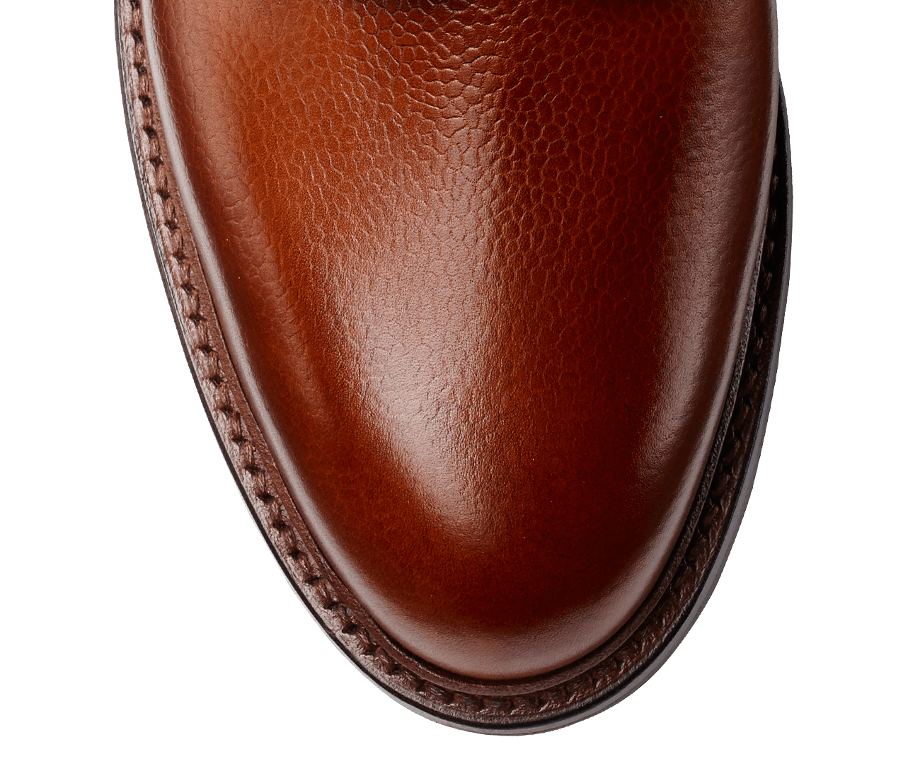 Grasmere leather and finishing closeup