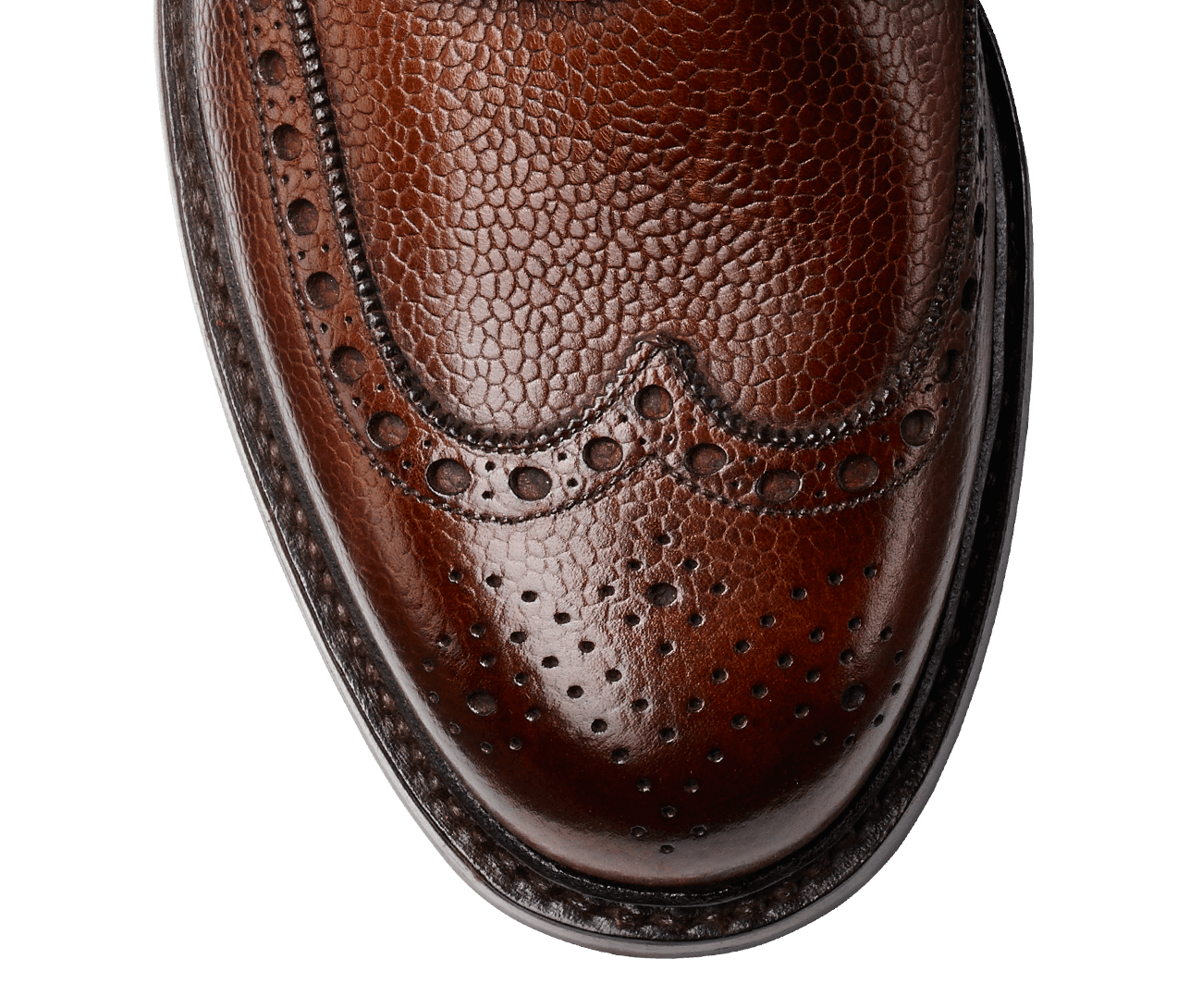 Islay leather and finishing closeup