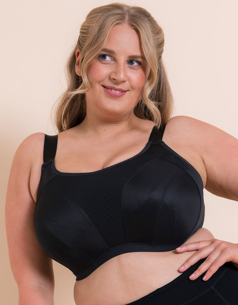 Front sports-bra construction