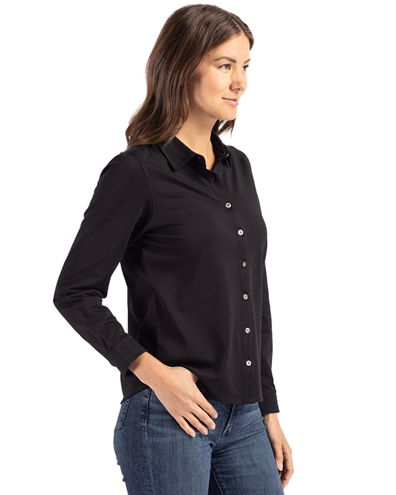 Advantage Recycled Cotton-Blend Pique Button Down Shirt alternate view