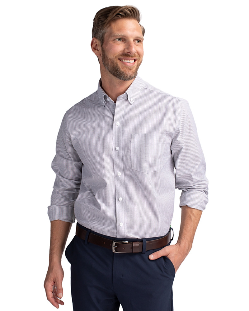 Easy Care Stretch Oxford Stripe Shirt