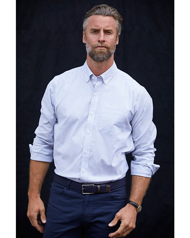 Easy Care Stretch Oxford Stripe Shirt alternate view