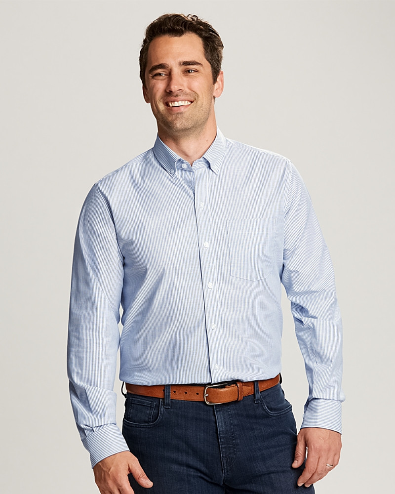 Easy Care Stretch Oxford Stripe Shirt alternate view