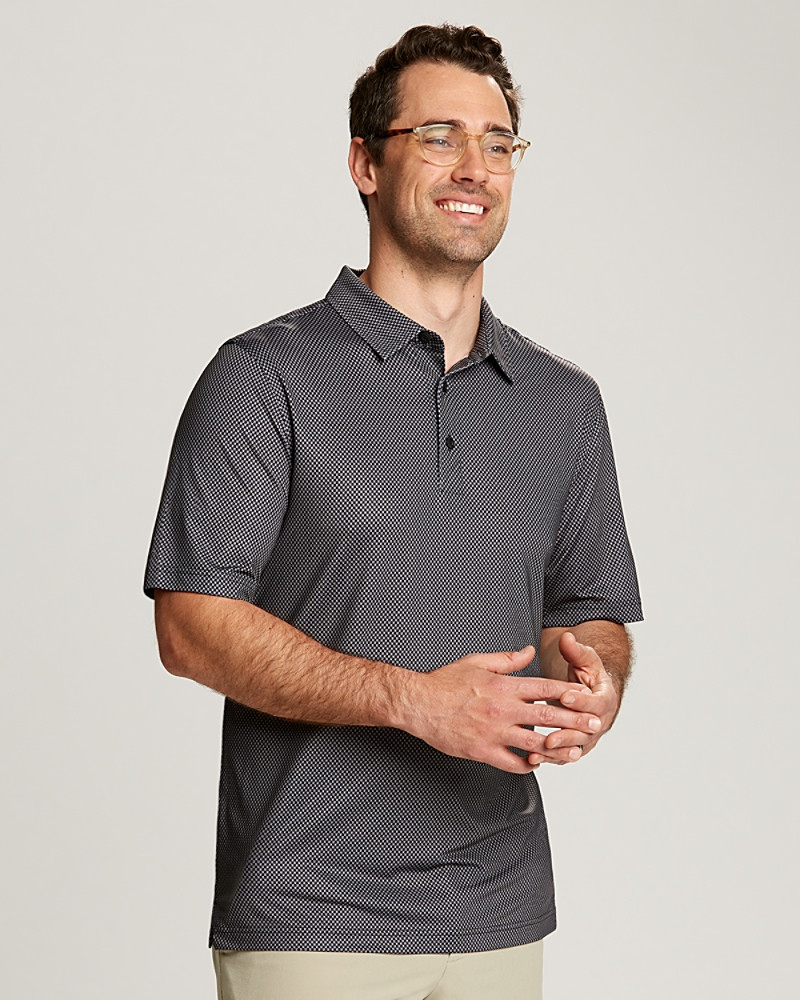 Pike Mini Pennant Print Stretch Polo