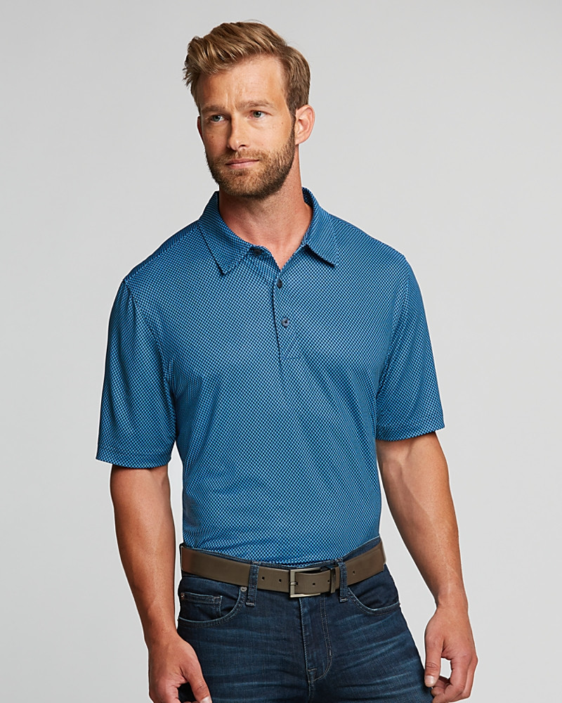 Pike Mini Pennant Print Stretch Polo alternate view