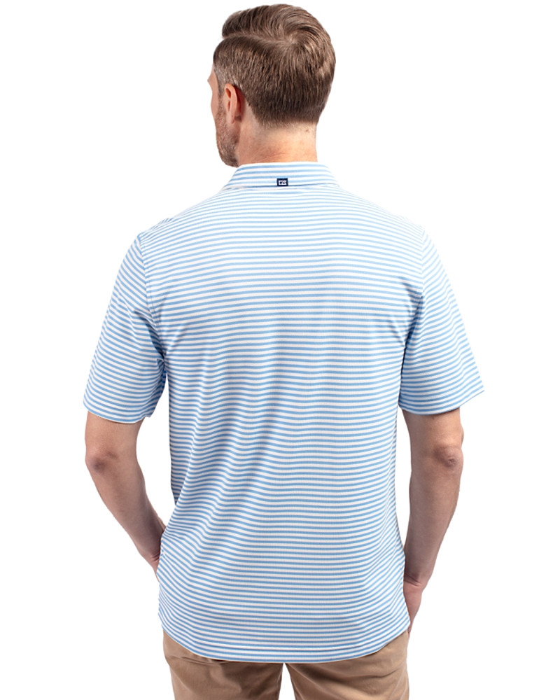 Virtue Recycled Stripe Featherlight Pique Polo alternate view