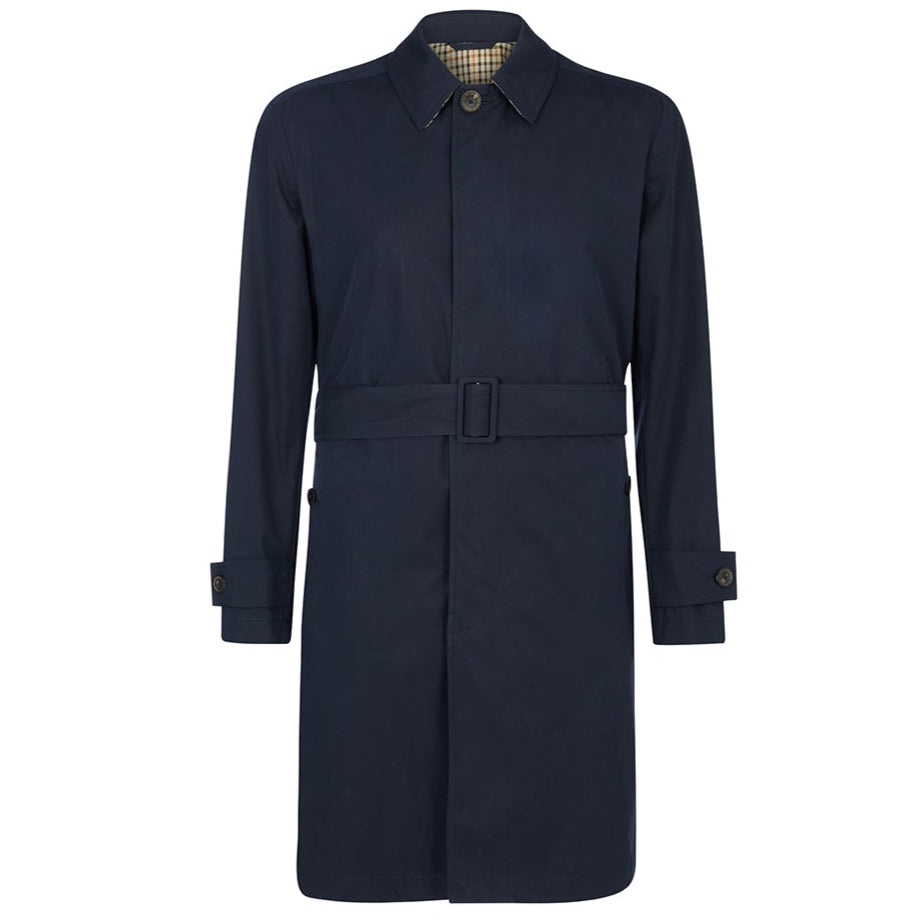Belted back and swing pleat