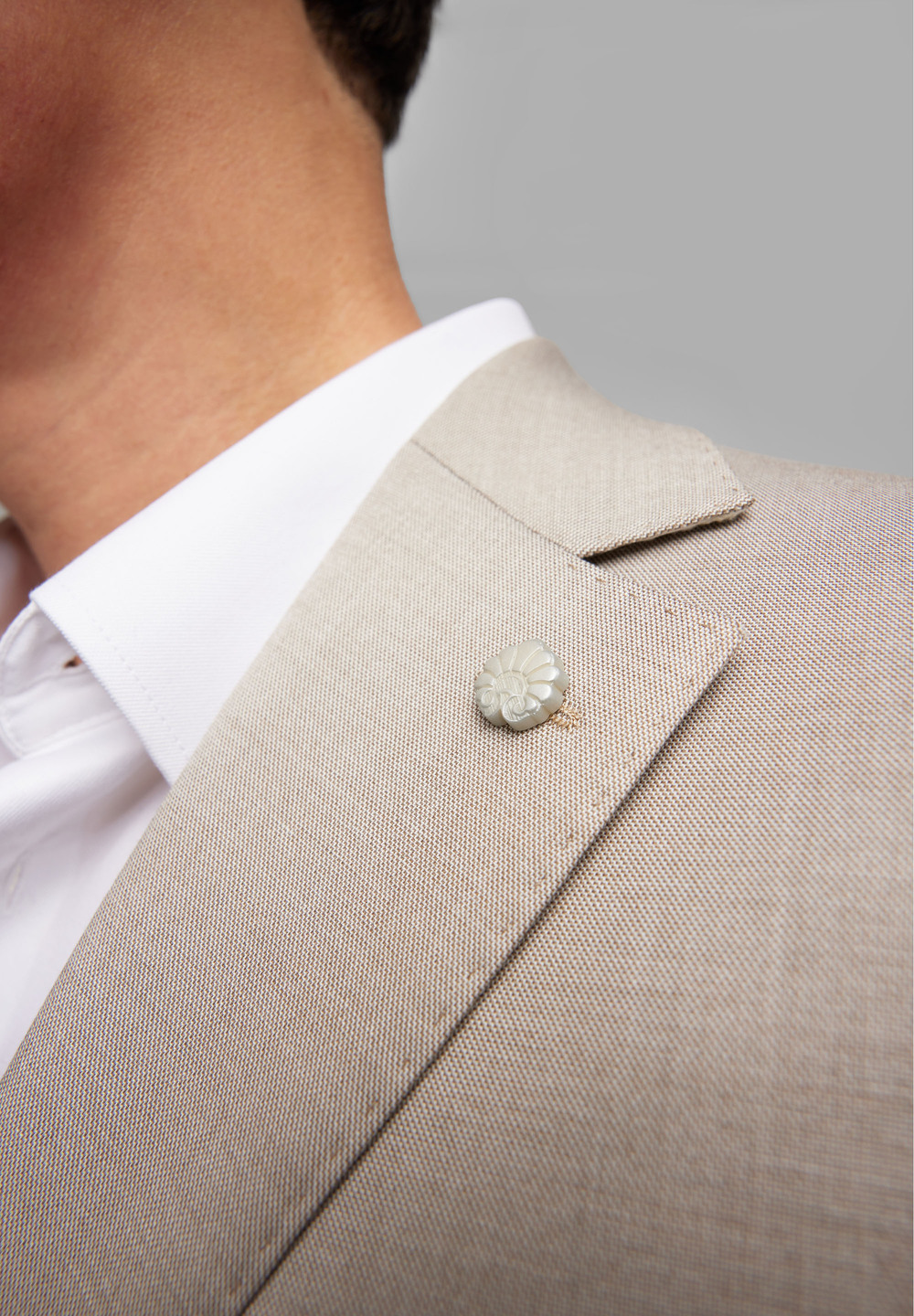 Tonal suit closeup