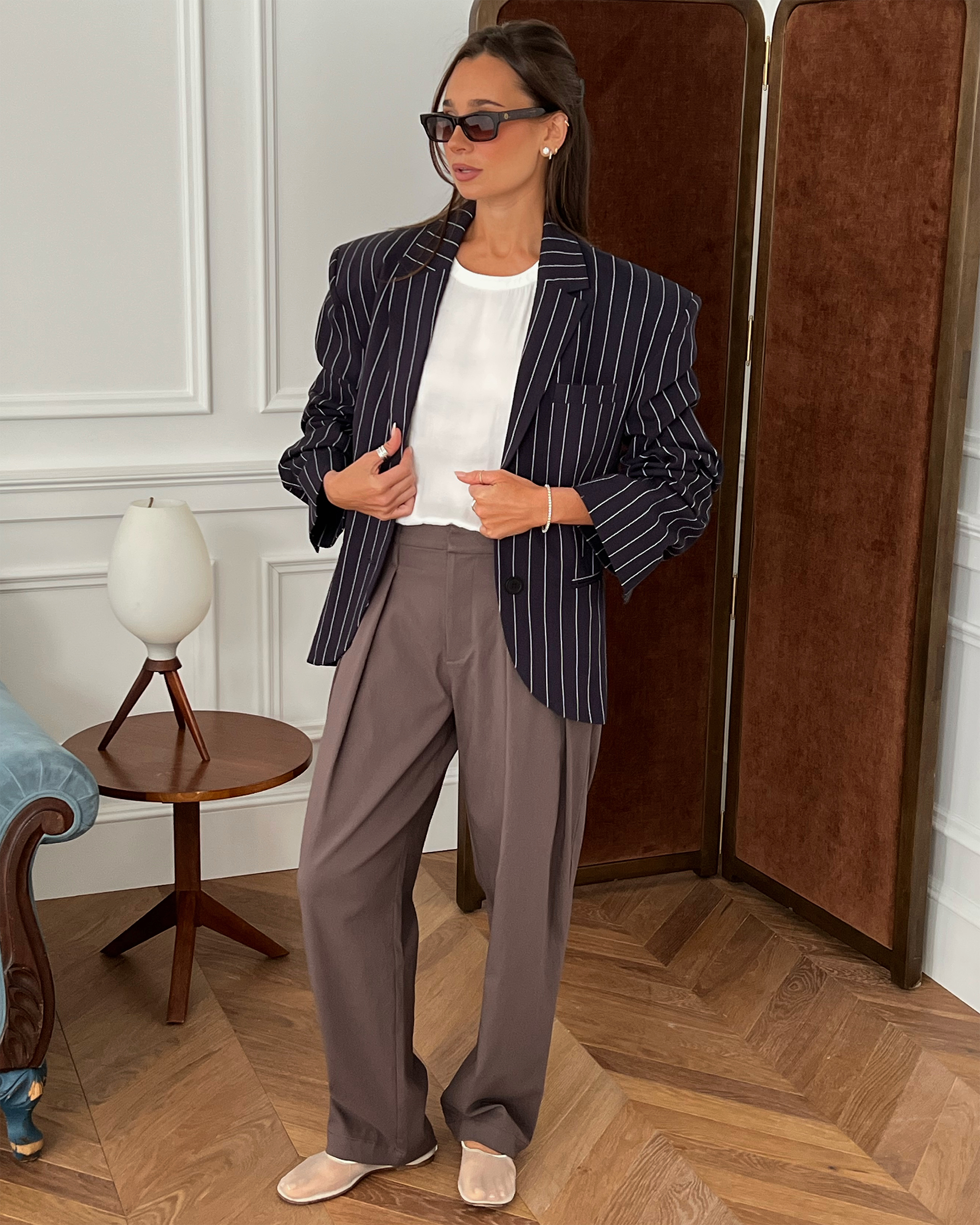 Cinched Sleeve Boxy Blazer