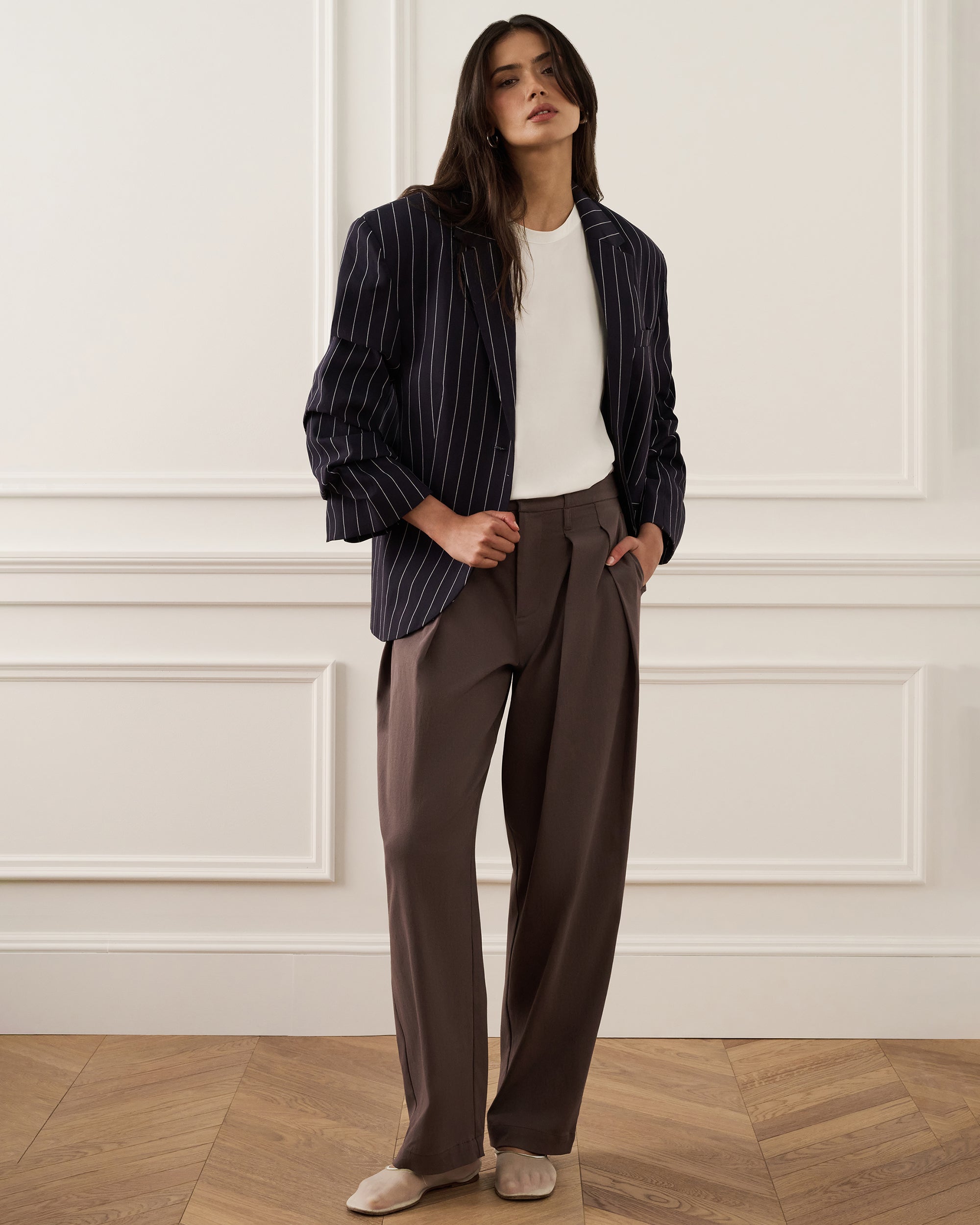 Cinched Sleeve Boxy Blazer official angle 5