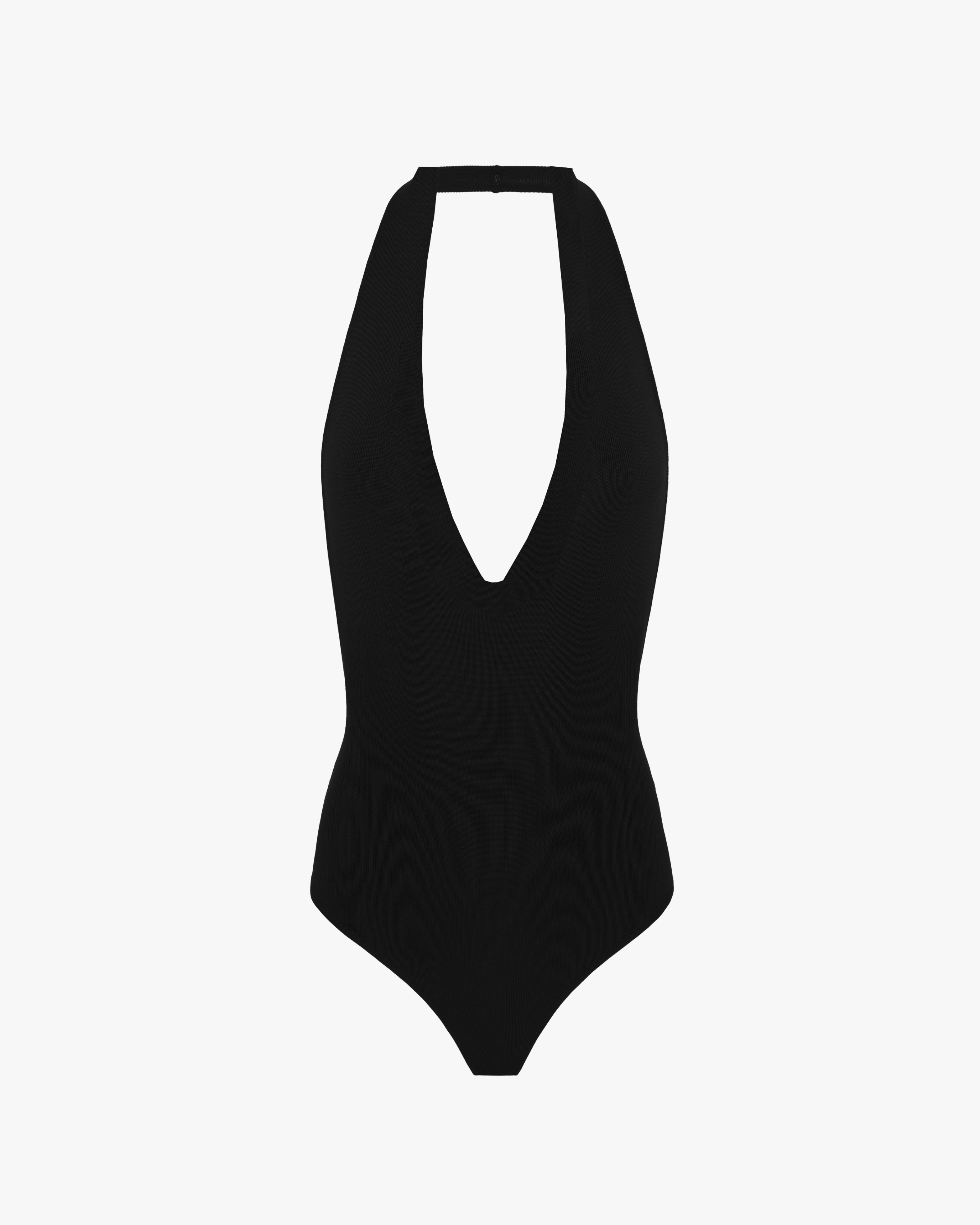 Deep V Halter Bodysuit official angle 2