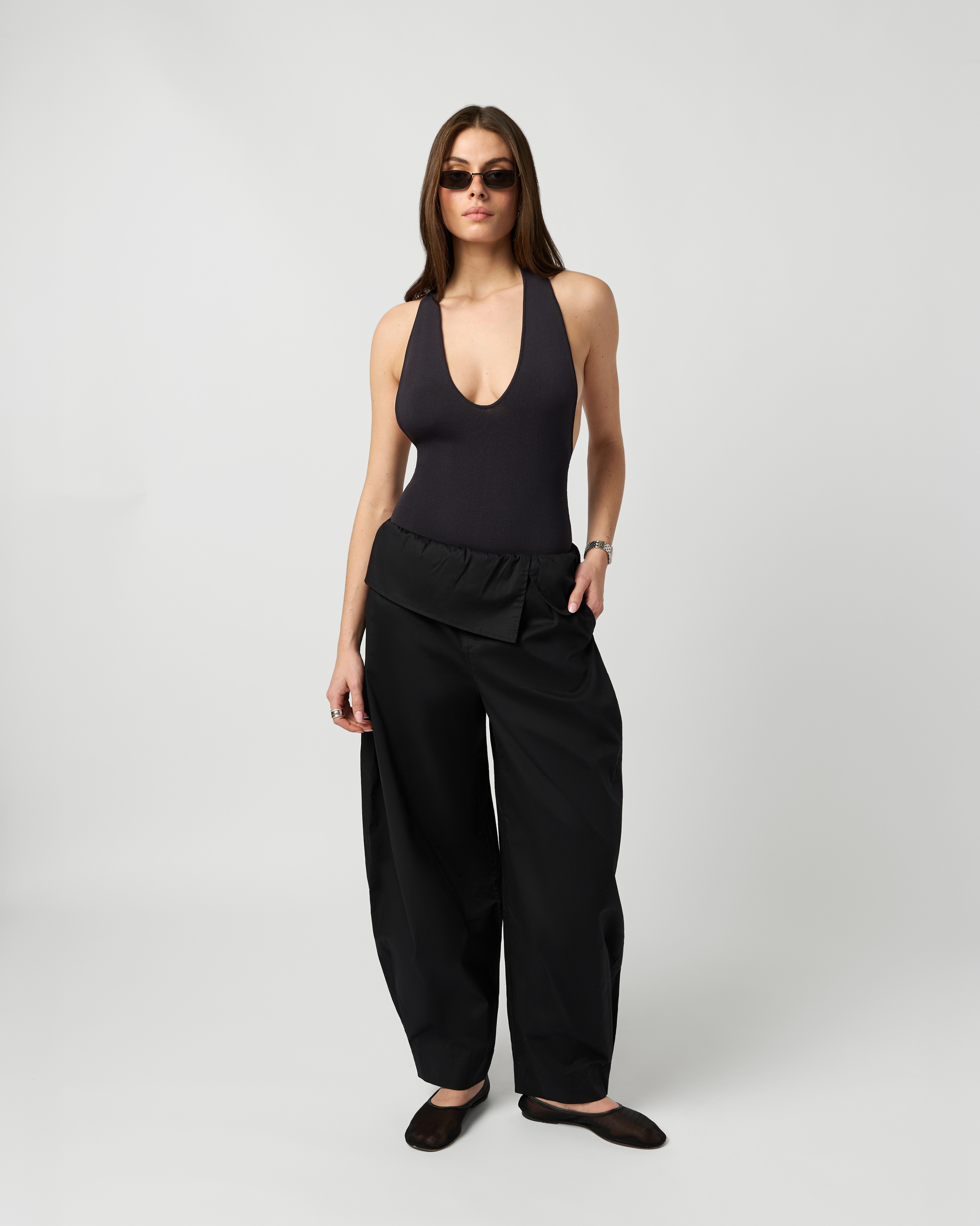 Deep V Halter Bodysuit official angle 5