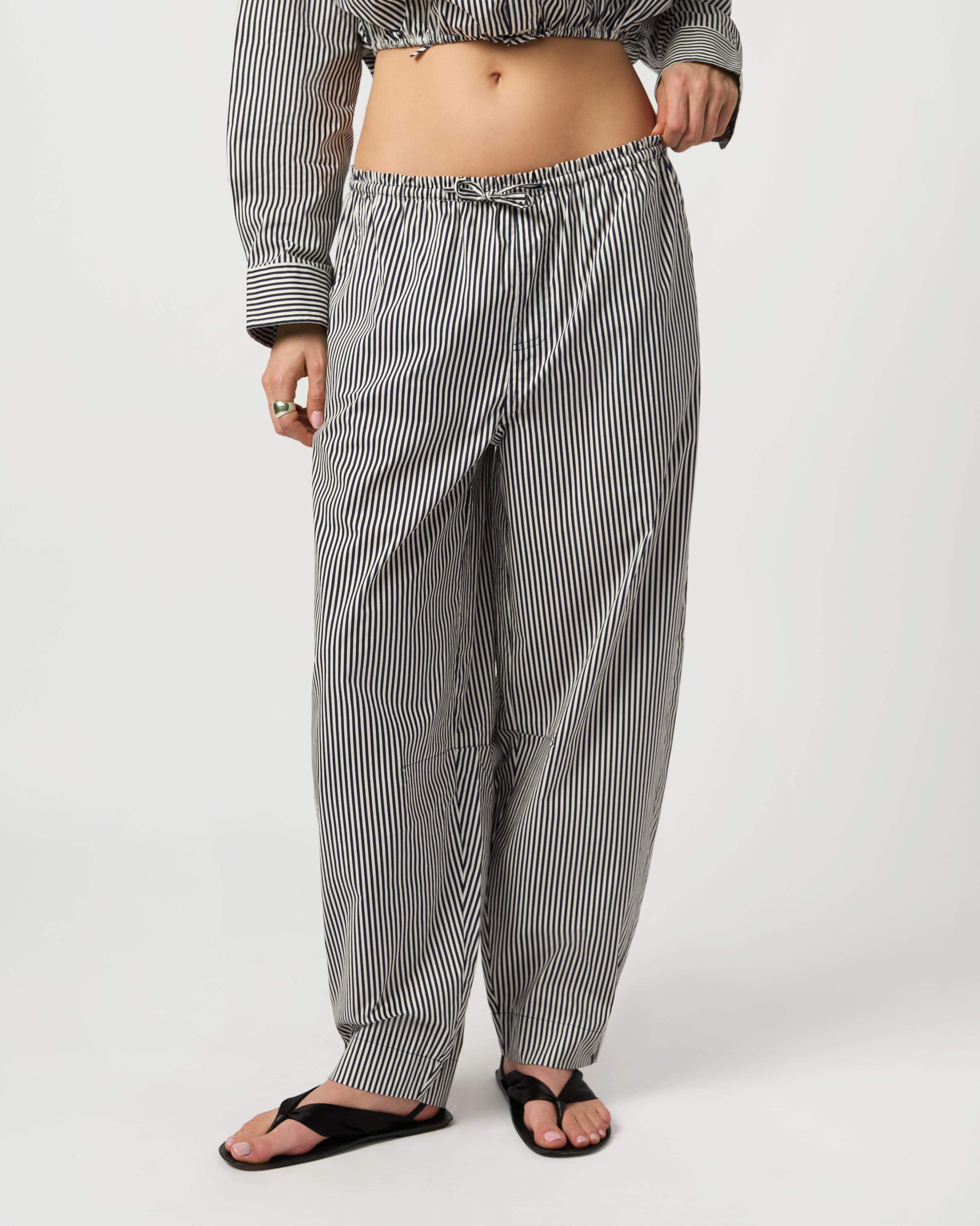 Striped Pull On Balloon Pant official angle 2