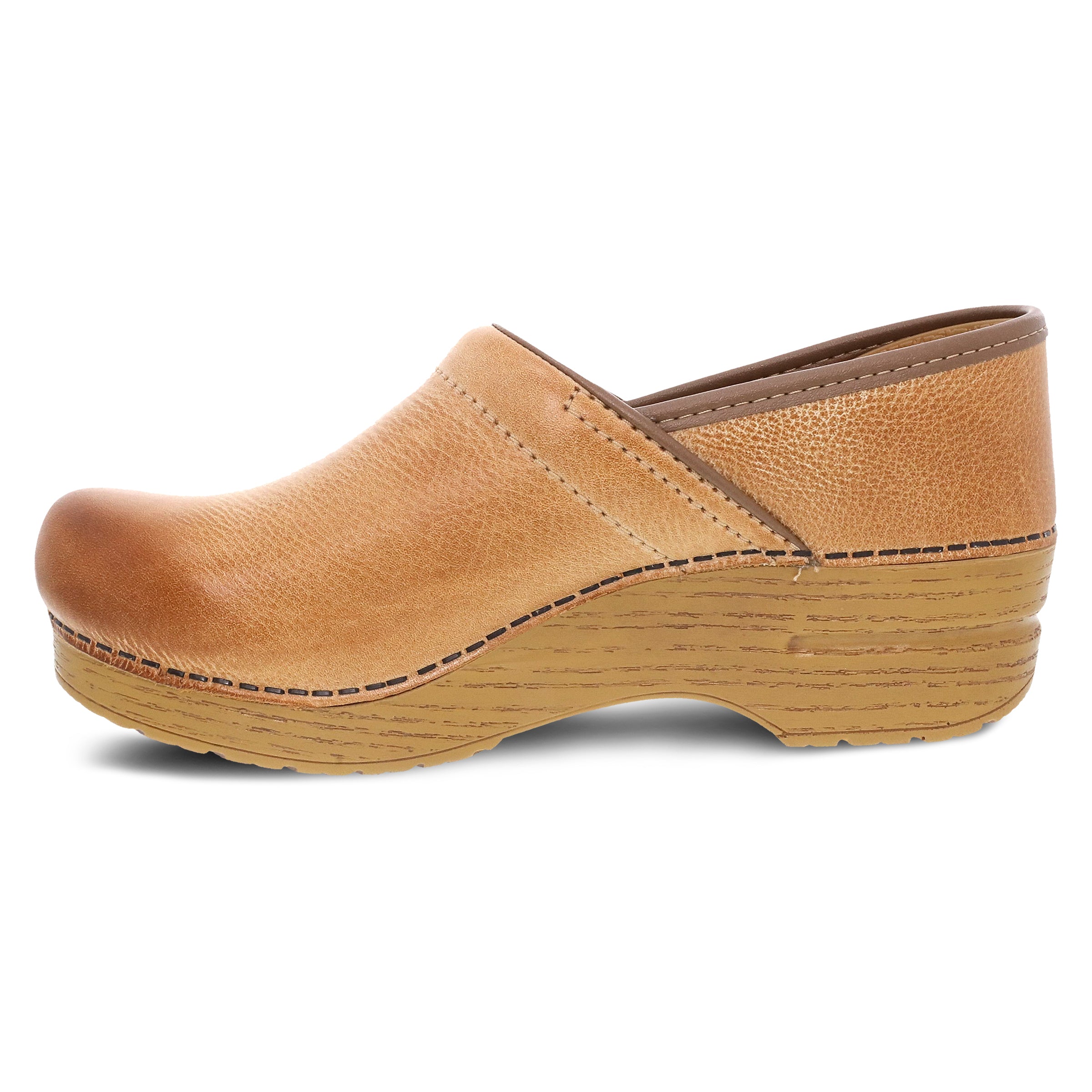 Lateral view showing the closed-back clog shape