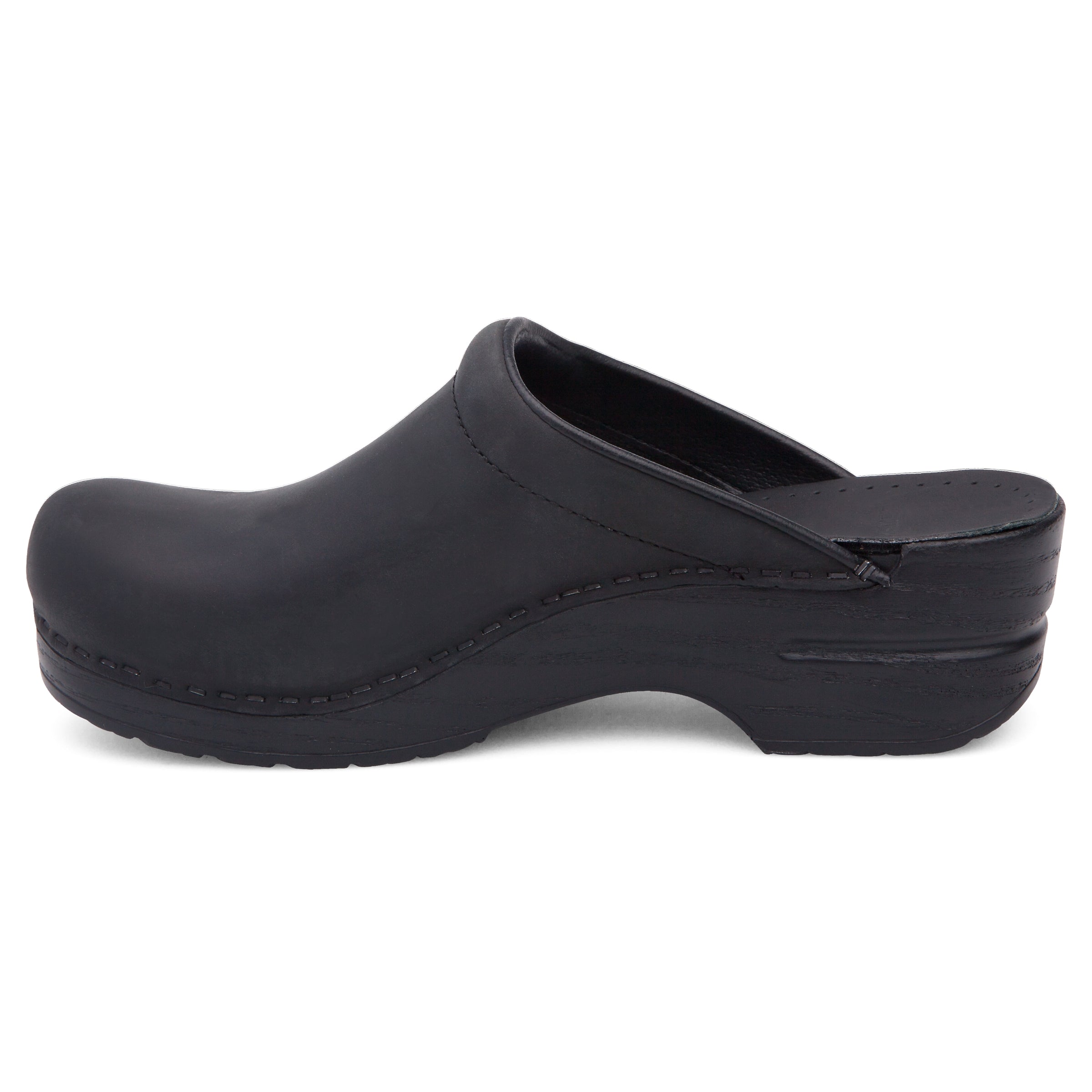 Side view of the backless clog shape