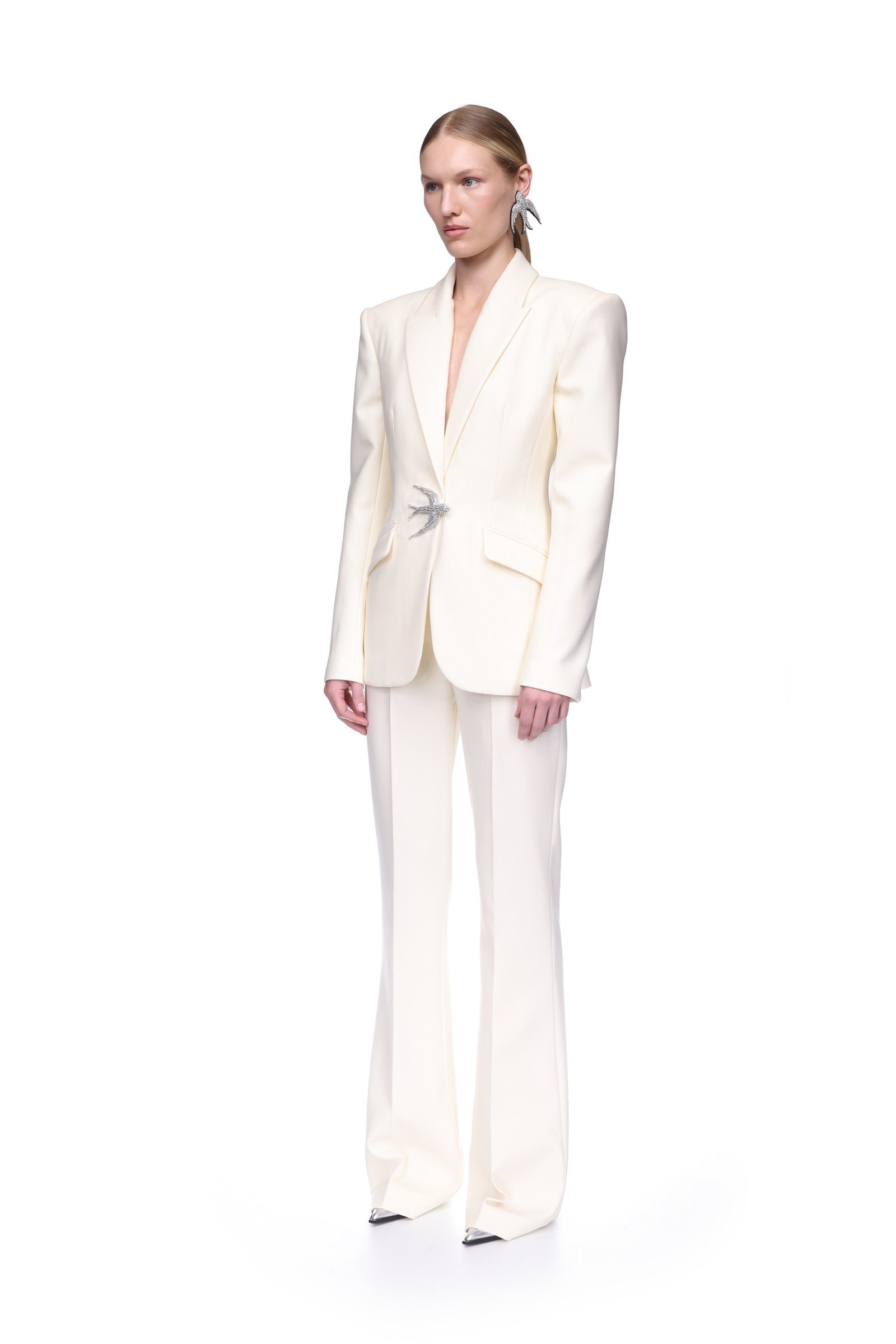 side view with hip drape