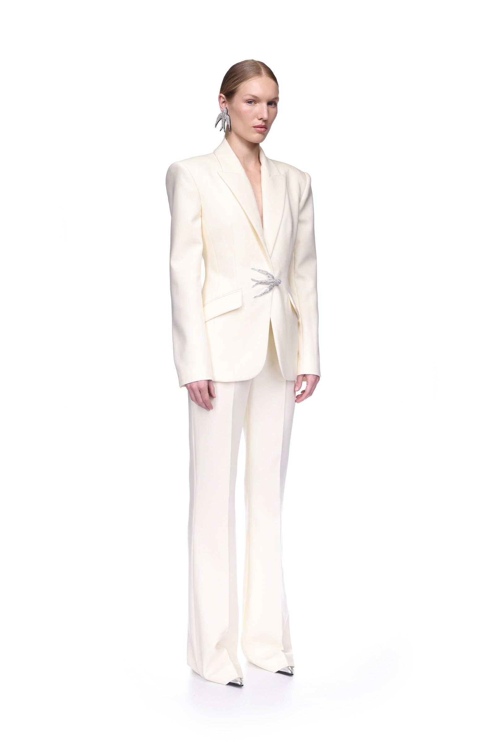 back view with hidden zip