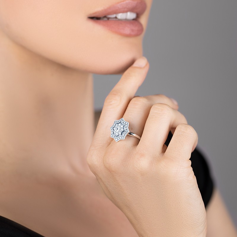 Astra diamond stud earrings