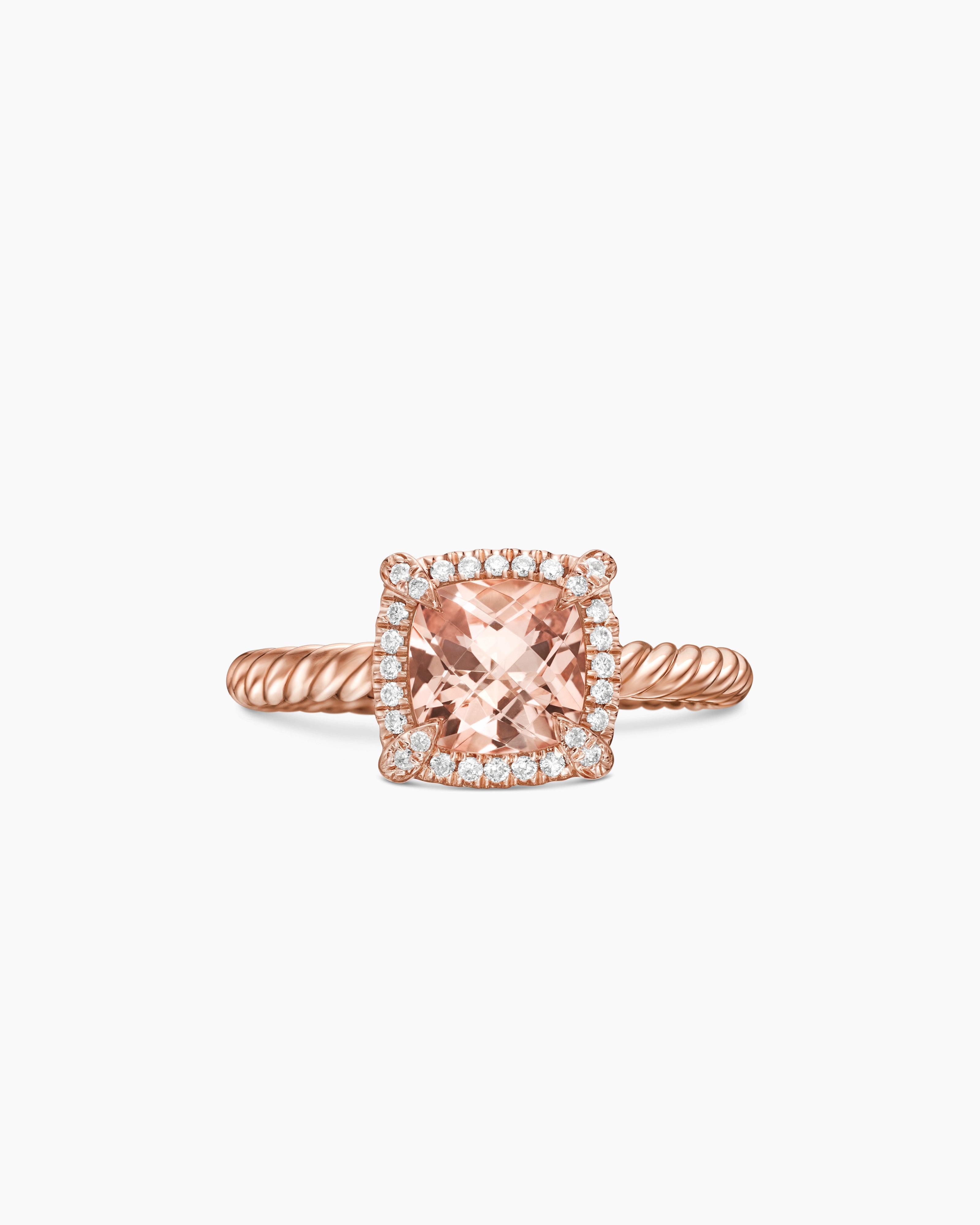 Châtelaine Pavé Bezel Ring, alternate detail view