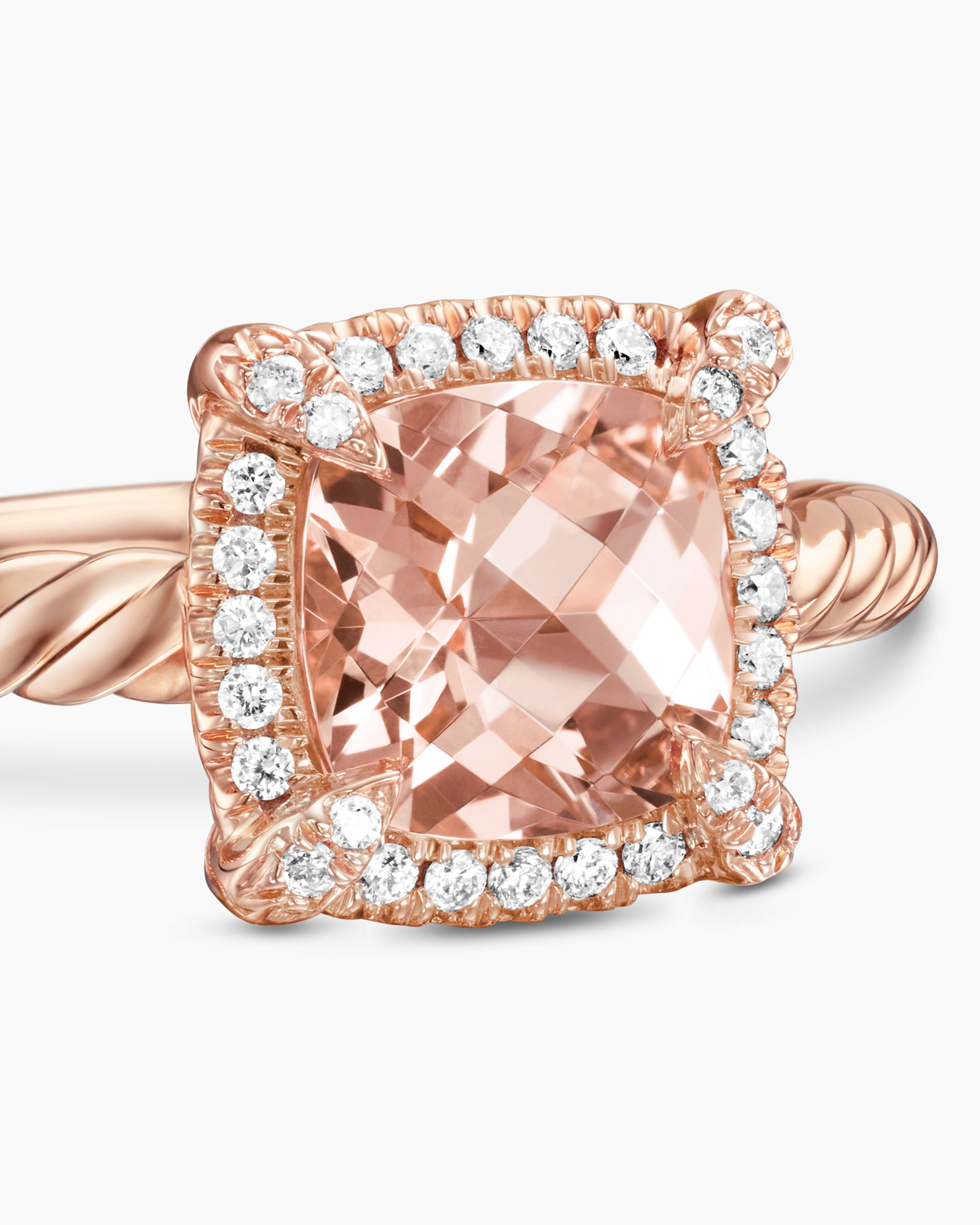 Châtelaine Pavé Bezel Ring, alternate detail view