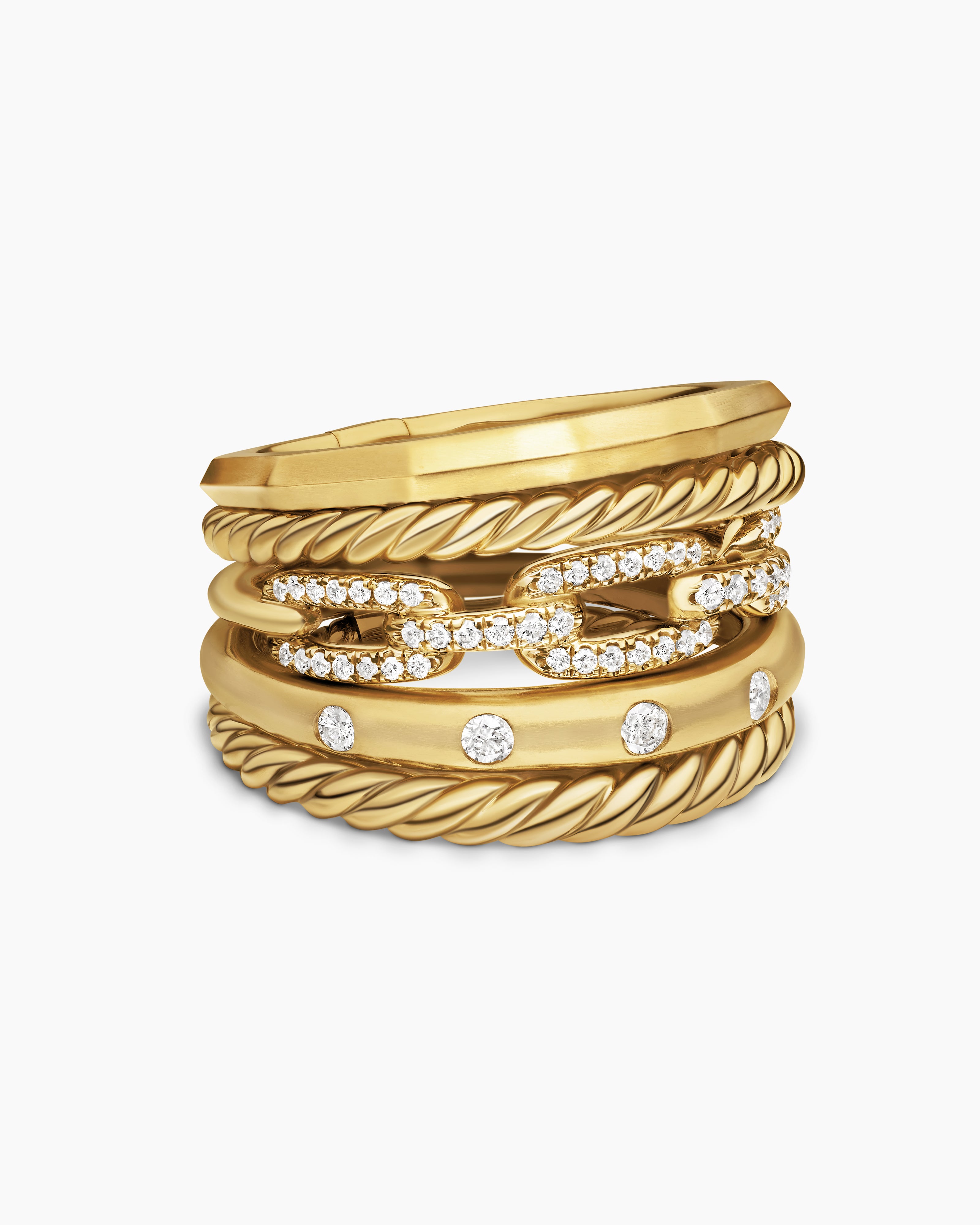 Stax Five Row Ring