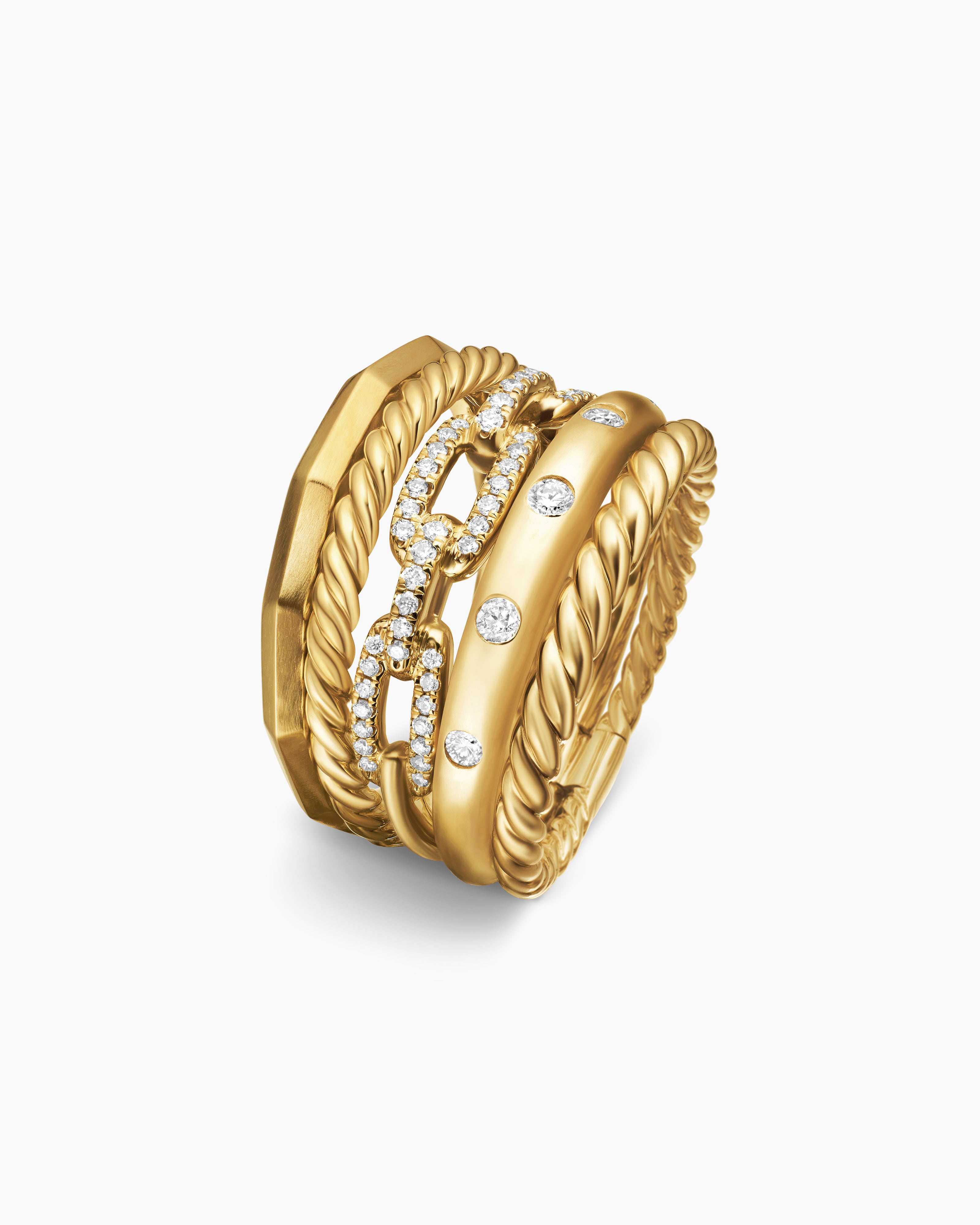 Stax Five Row Ring, alternate detail view