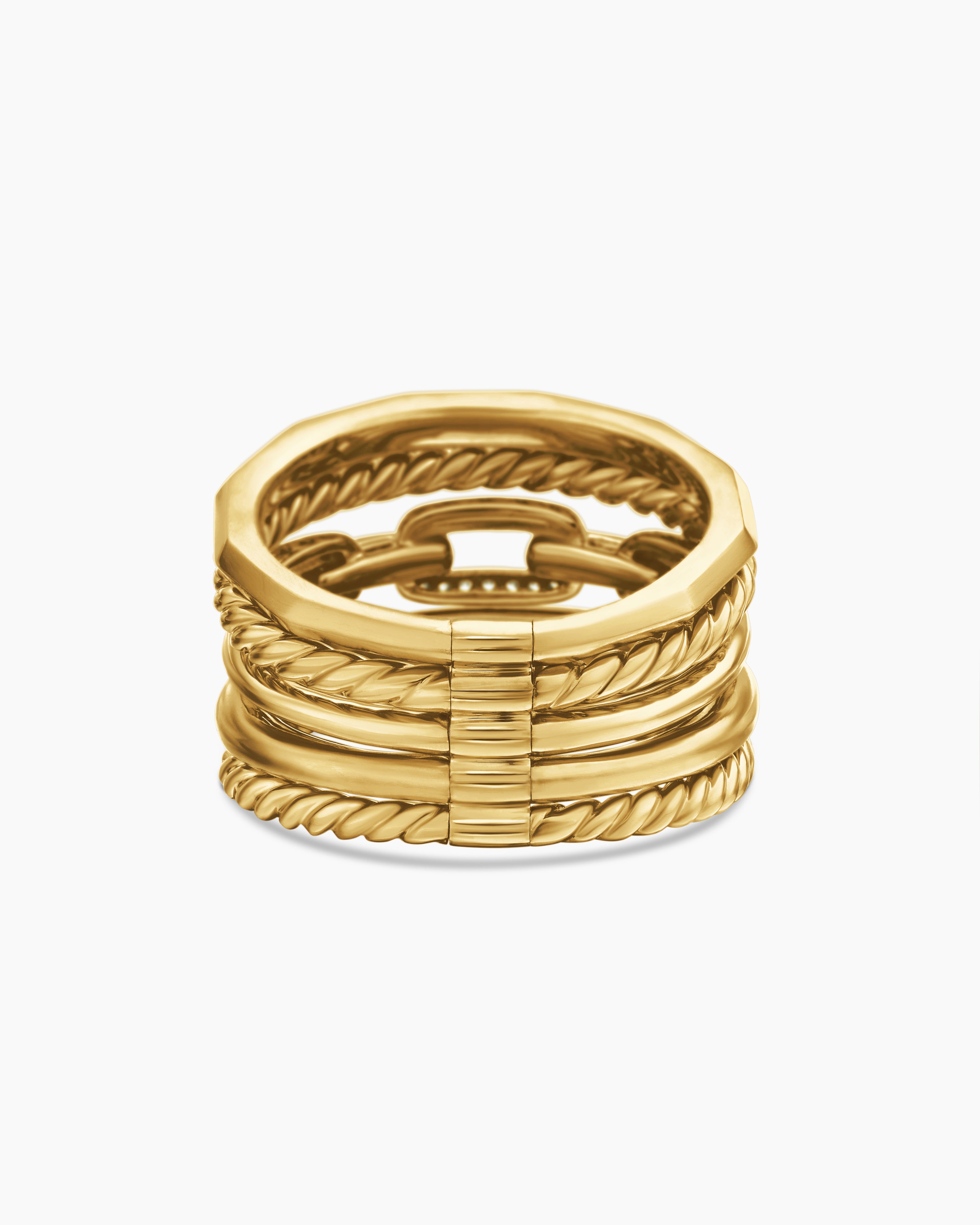 Stax Five Row Ring, alternate detail view